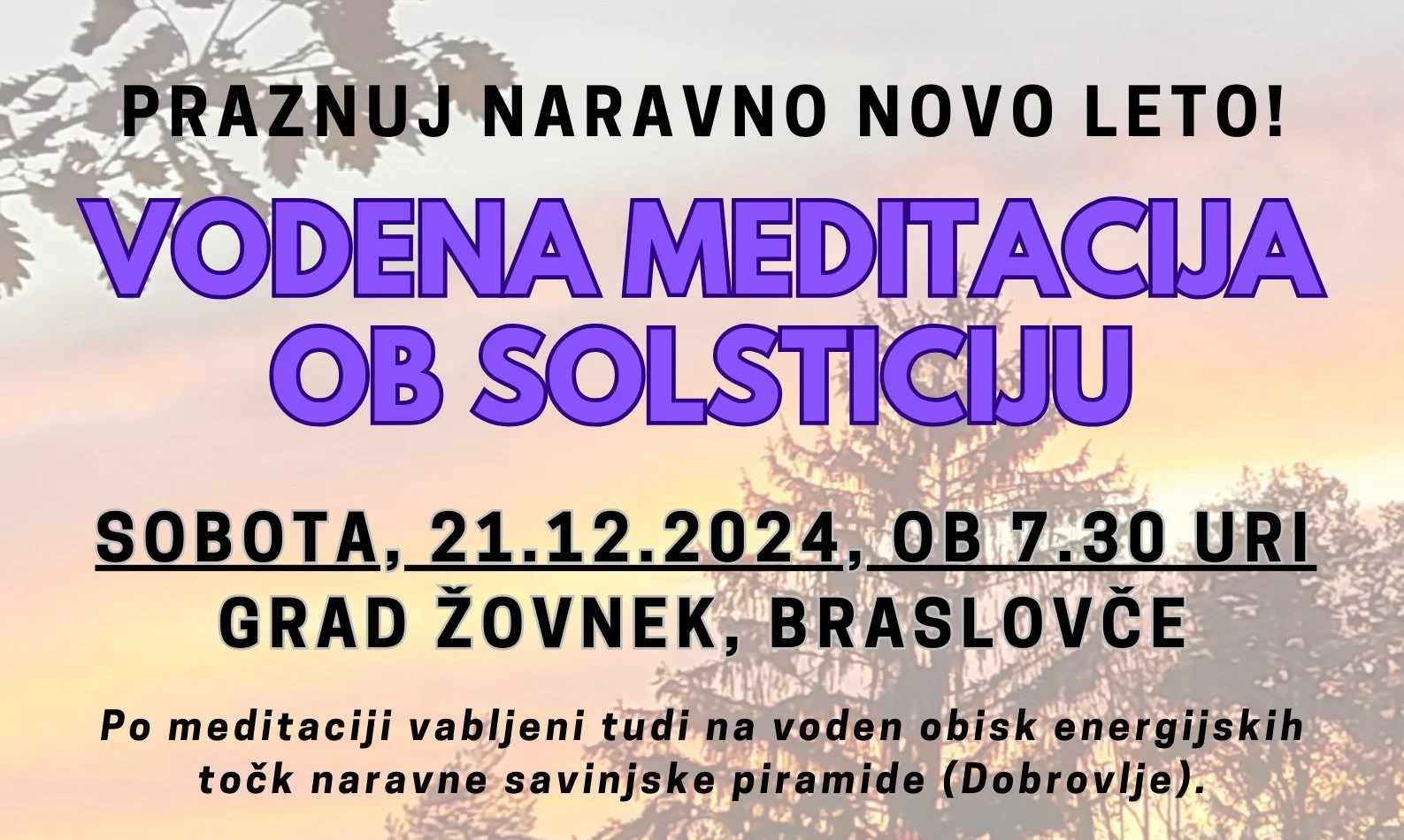 Vodena meditacija ob zimskem solsticiju