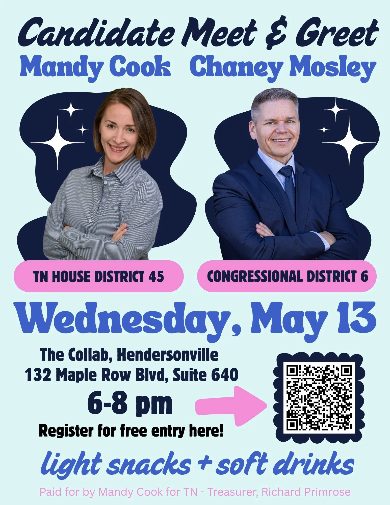 Candidate Meet & Greet- Mandy Cook & Chaney Moseley 