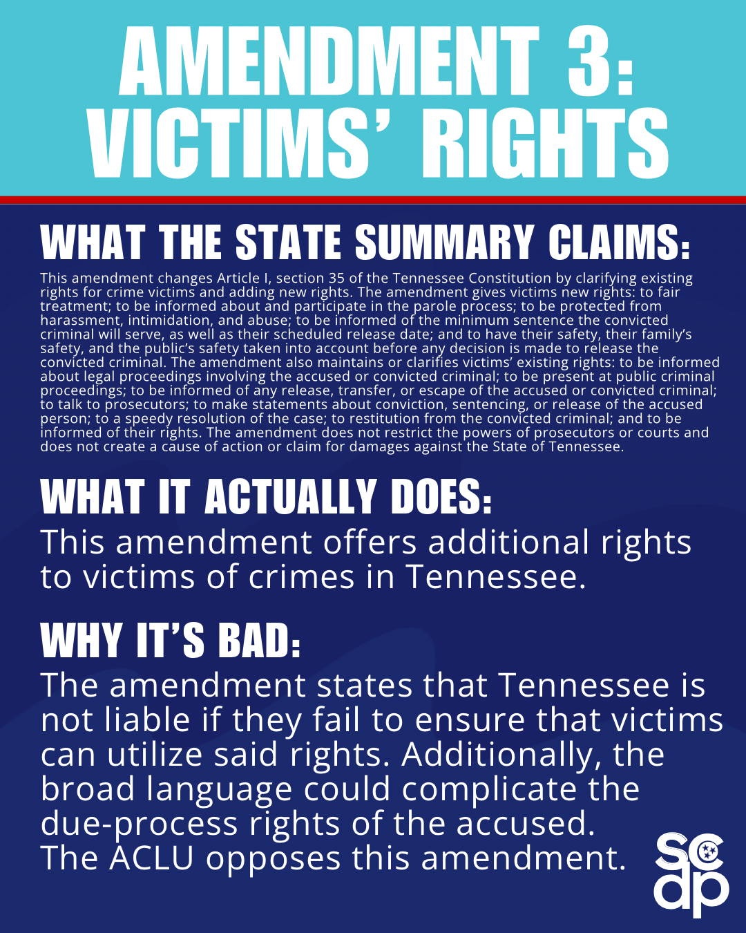 Amendment 3: Victims' Rights