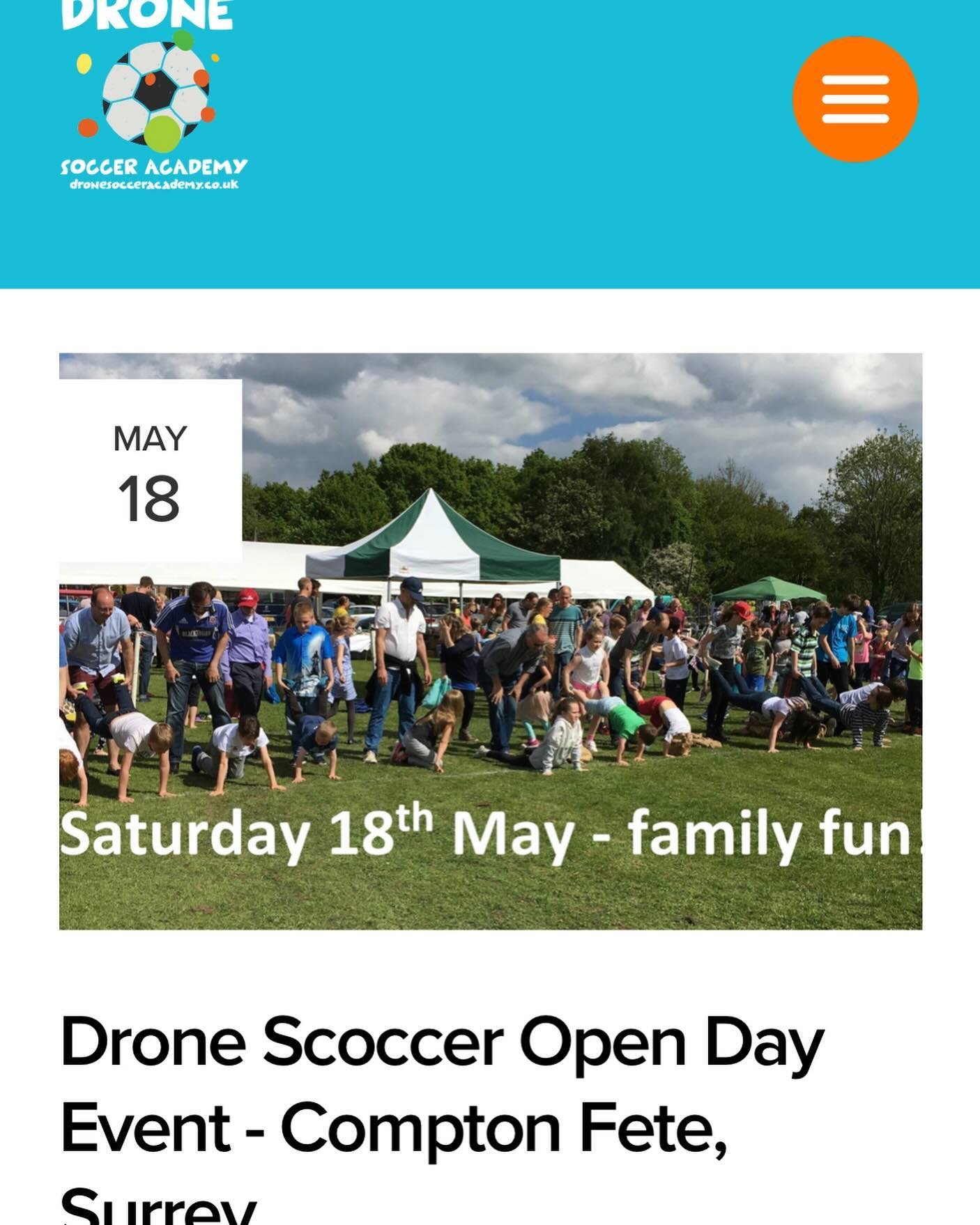 We&rsquo;re in Compton this Saturday! Come and try drone soccer. Check our website for full details. See you there! #dronesoccer #dronesocceracademy#playdronesoccer#ukdronesoccer #dronesoccerbeginners