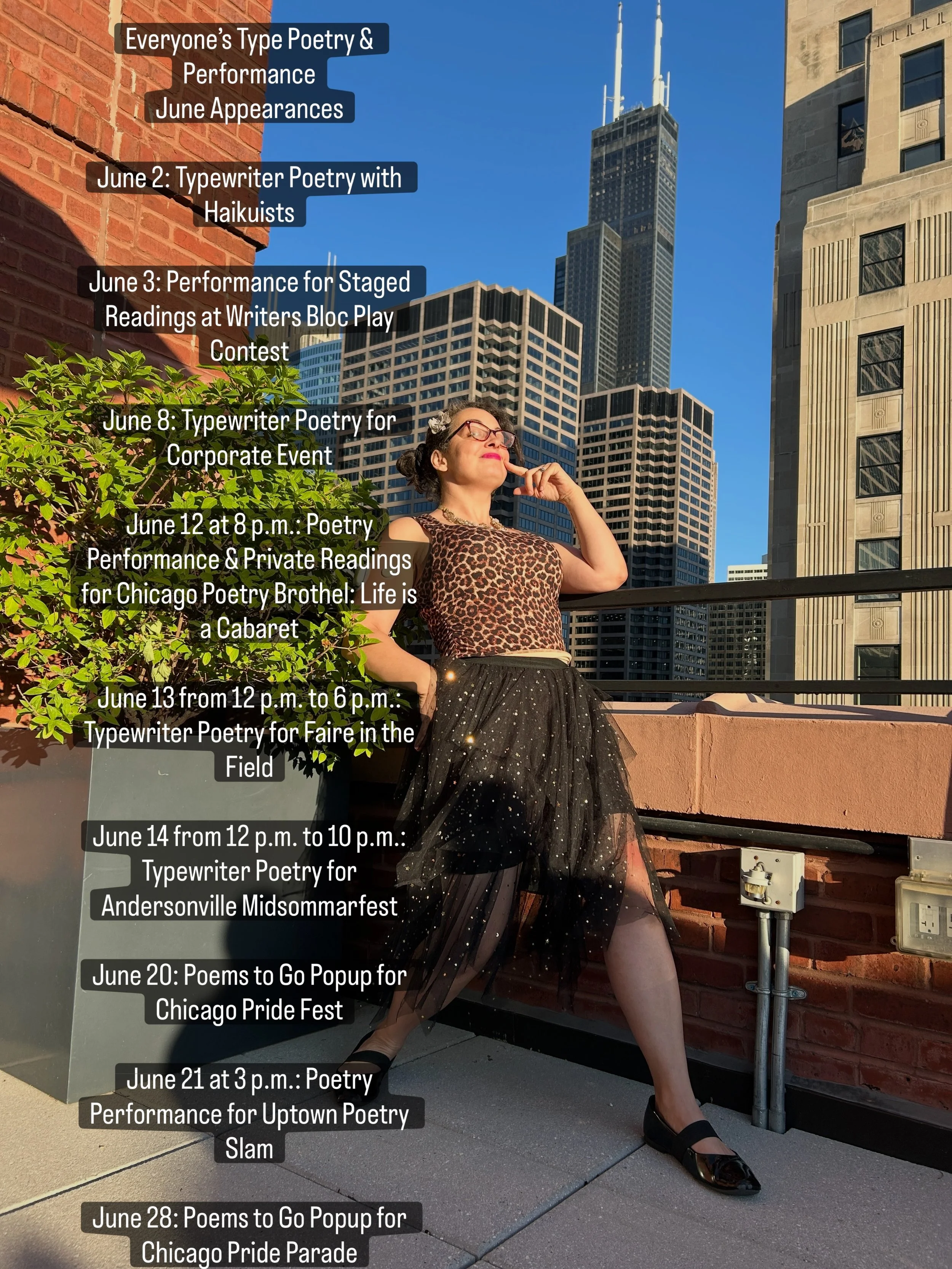 Rooftop views and my updated schedule of June events so far! 

Photo credit: @brettbergstrom