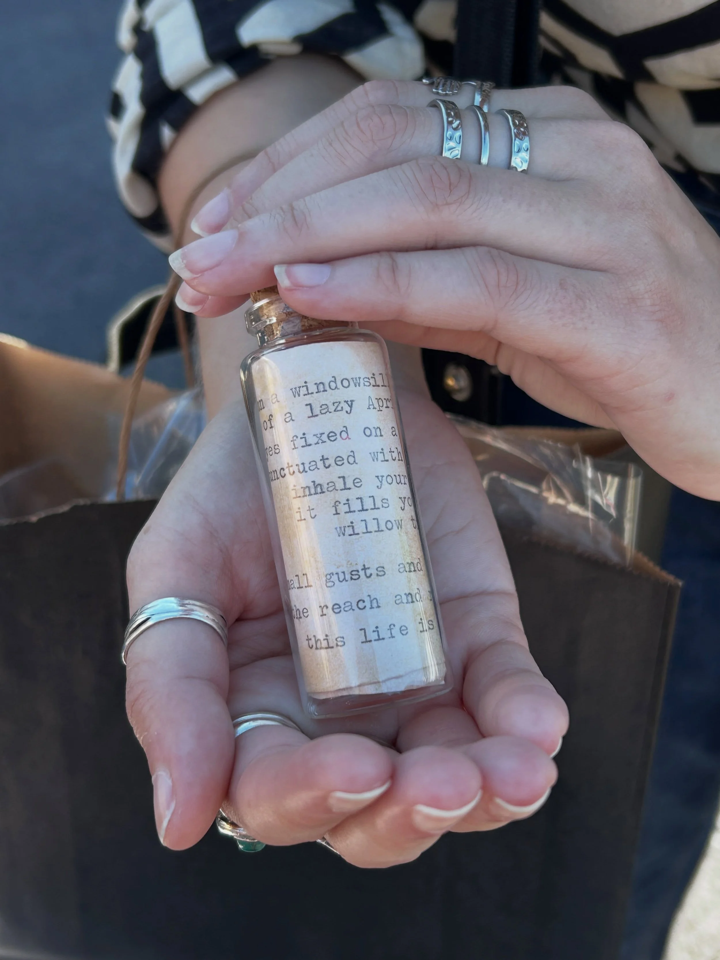Block Club asked me to come back for their 2026 Block Party and I&rsquo;m so grateful!

The weather was dreamy! I got to write a few Message in a Bottle Poems. 
And I got to introduce so many kids to their first typewriter experience. The world&rsquo