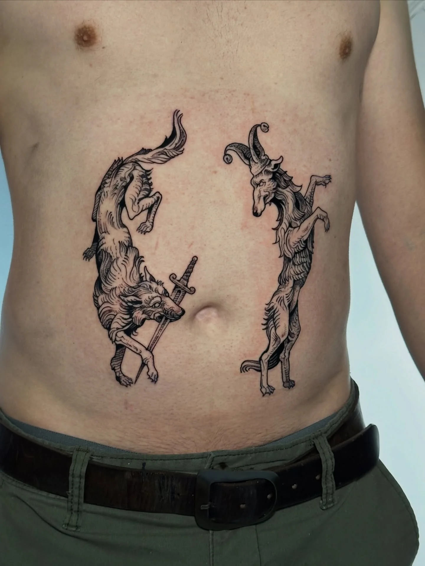 Gracias Hans! #medievaldog #engravingtattoo