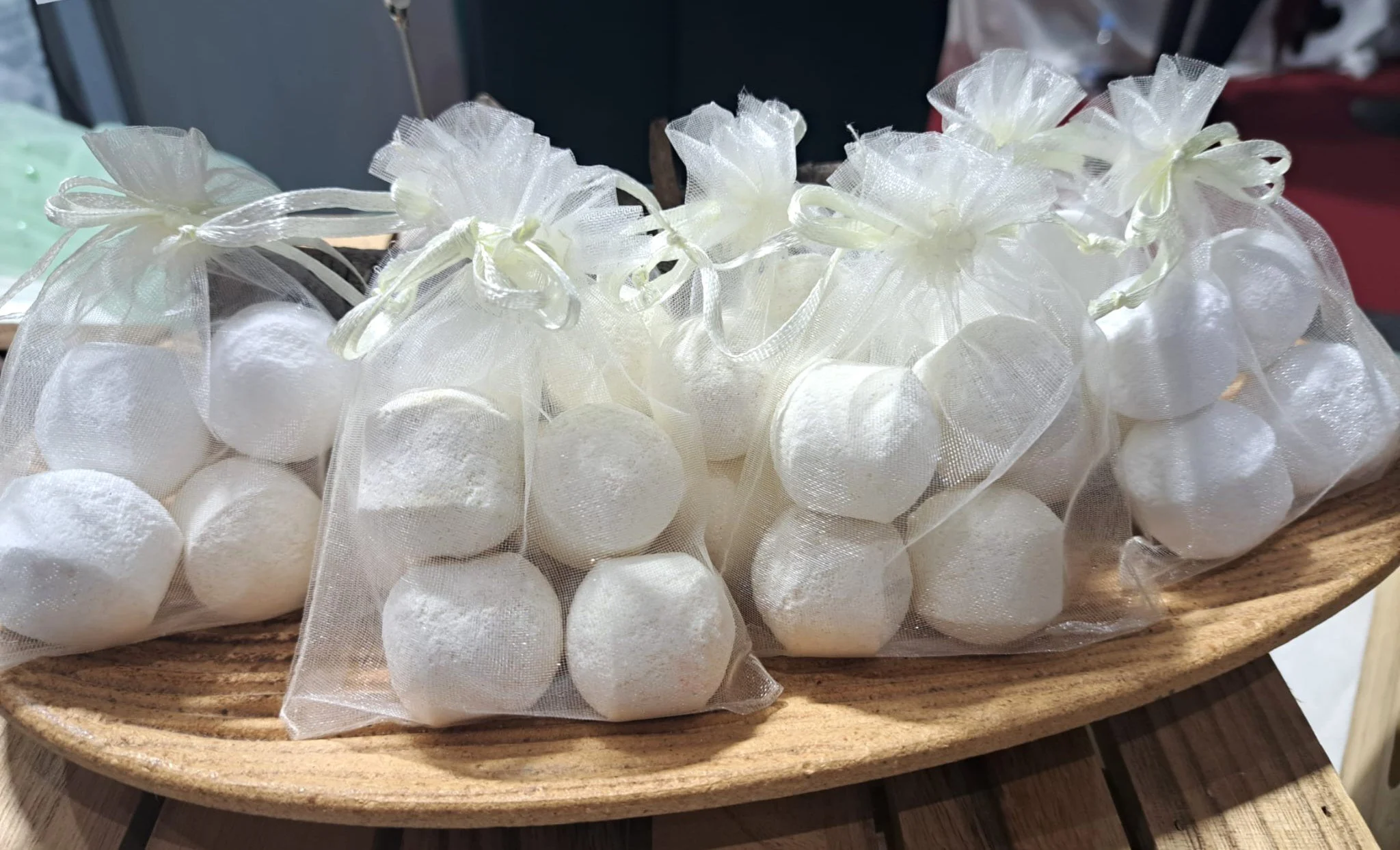Sweet Vanilla Bath Fizzers - 40grms approx. - Wedding souvenirs