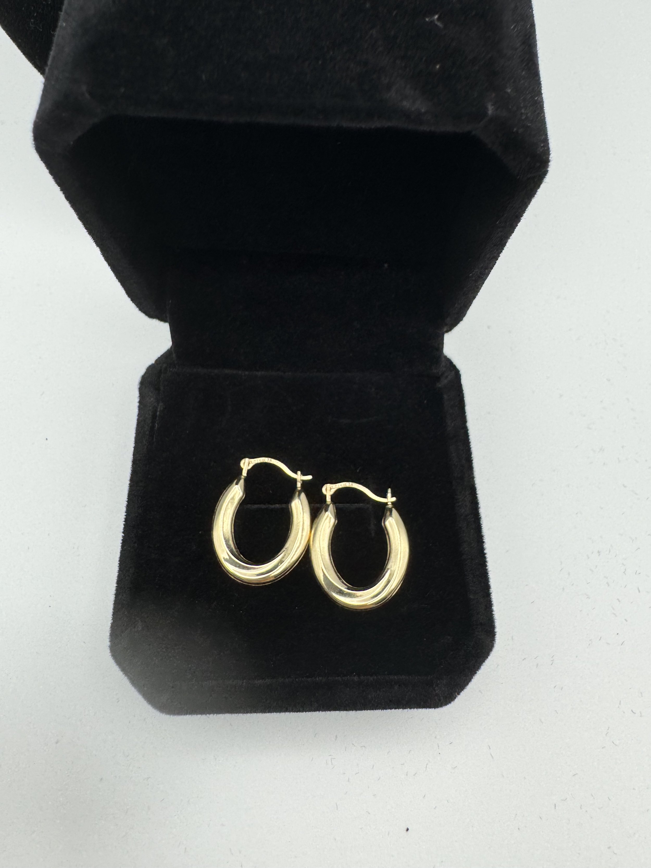 Gold hoop earrings