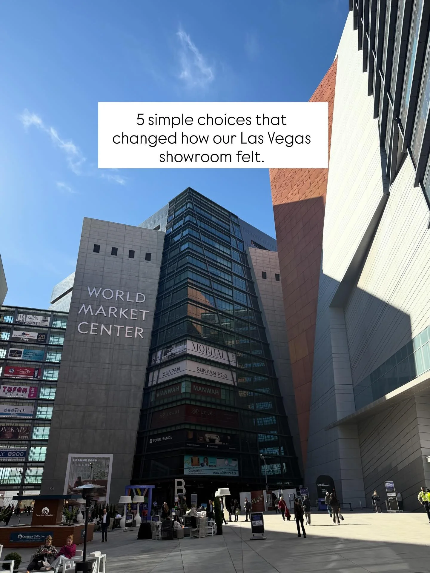 @lasvegasmarket isn&rsquo;t just about showing product, it&rsquo;s about how it&rsquo;s experienced.

This year, we made five simple choices that shaped our showroom:

- We brought the table to the wall, so every detail could be seen.
-Pieces were ar