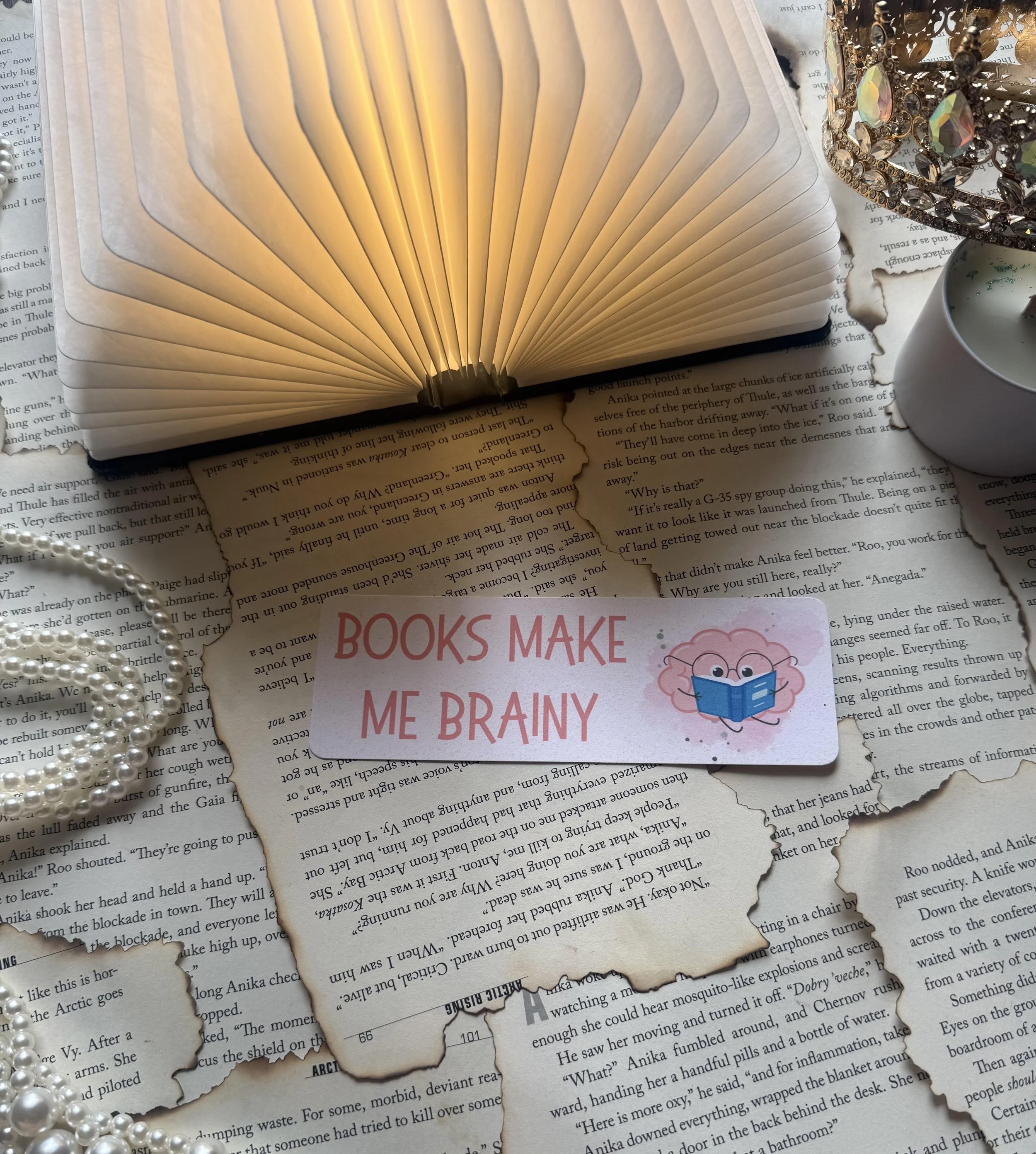 Books Make Me Brainy Bookmark