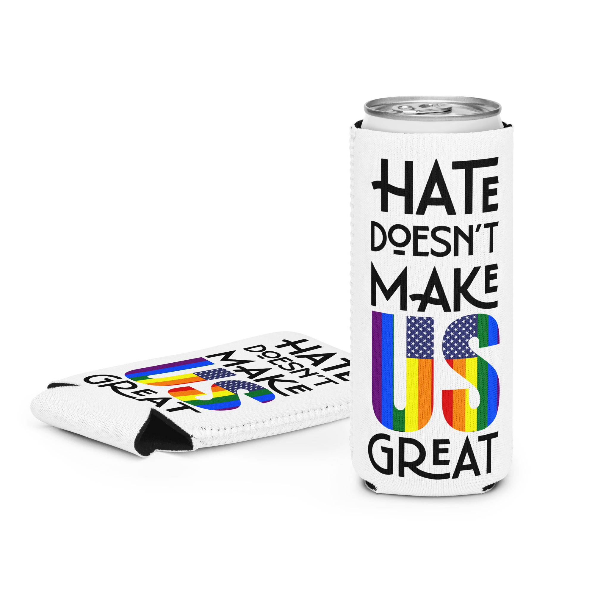 Hate Does't Make Us Great Koozie
