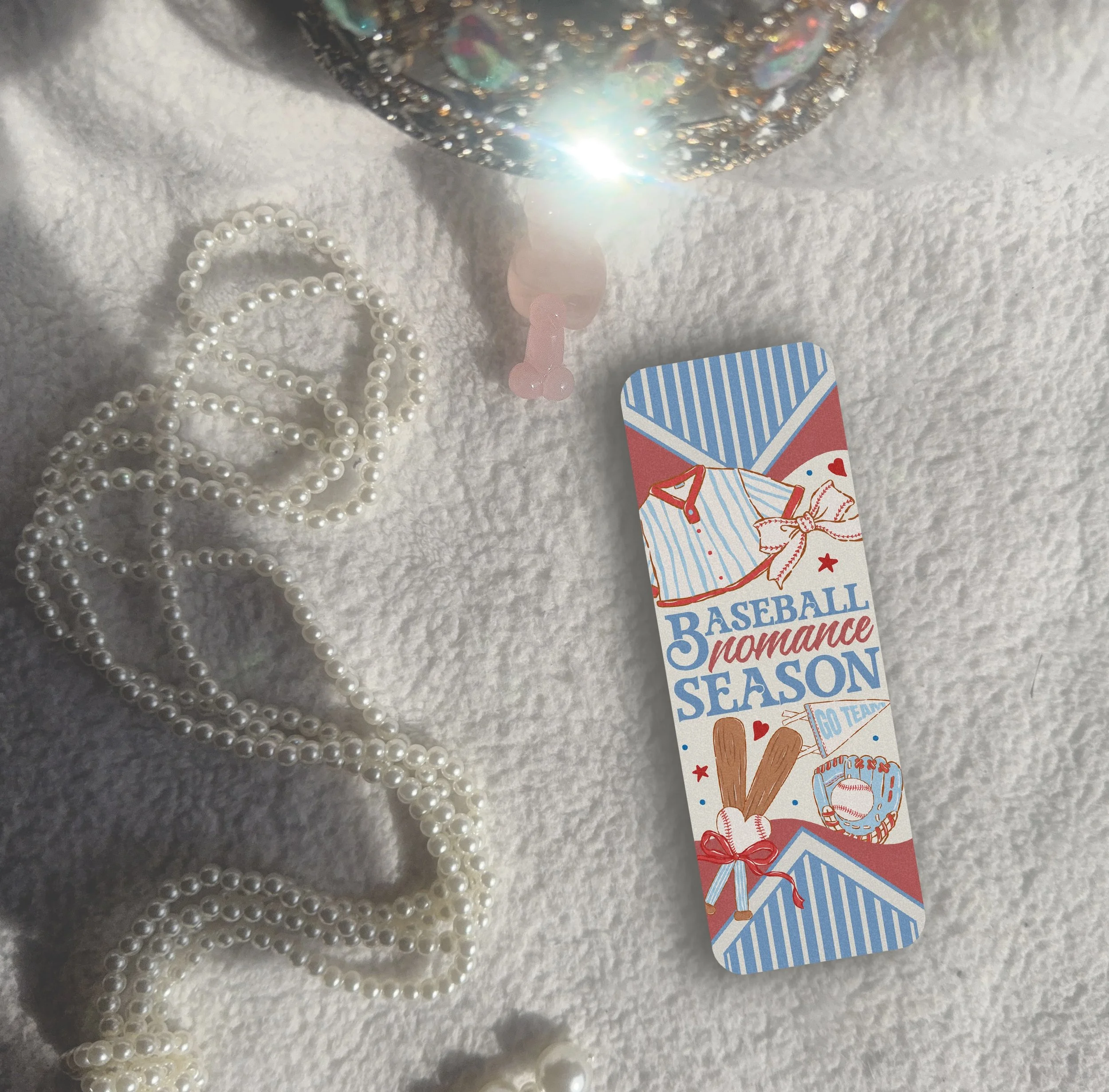 Baseball Romance Bookmark