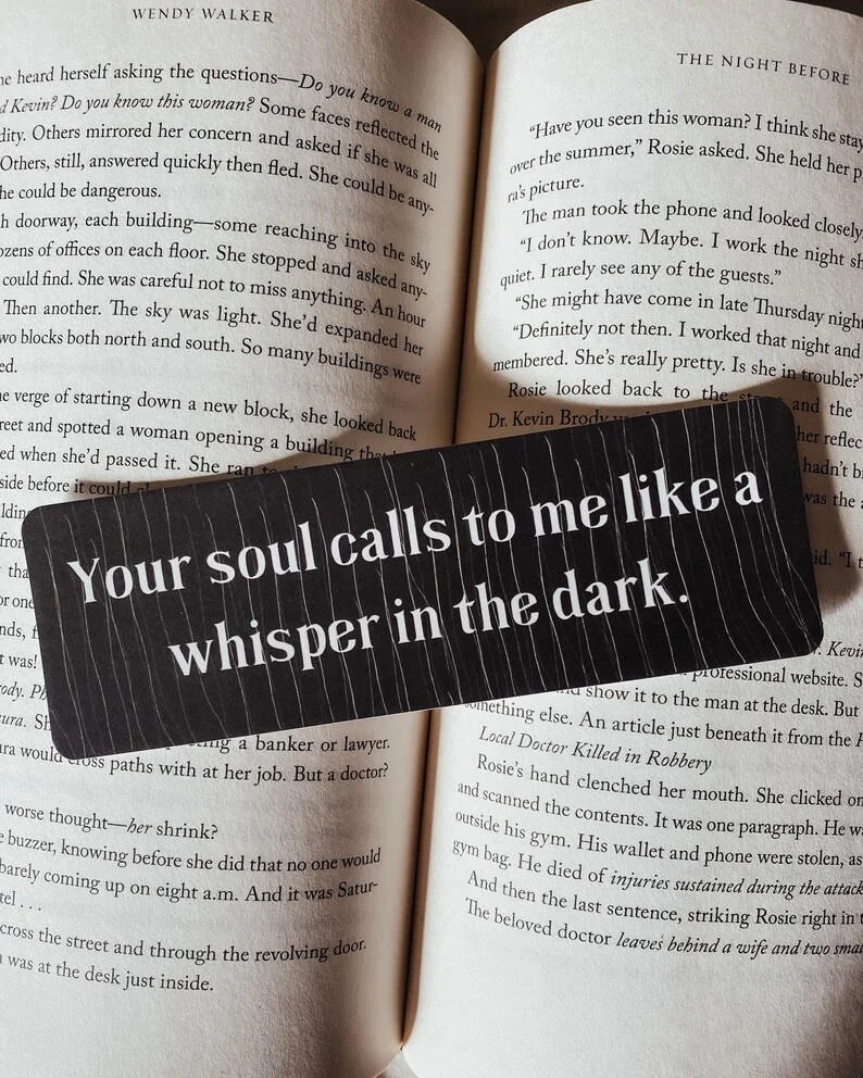 Whispers in the Dark Bookmark - K. Webster