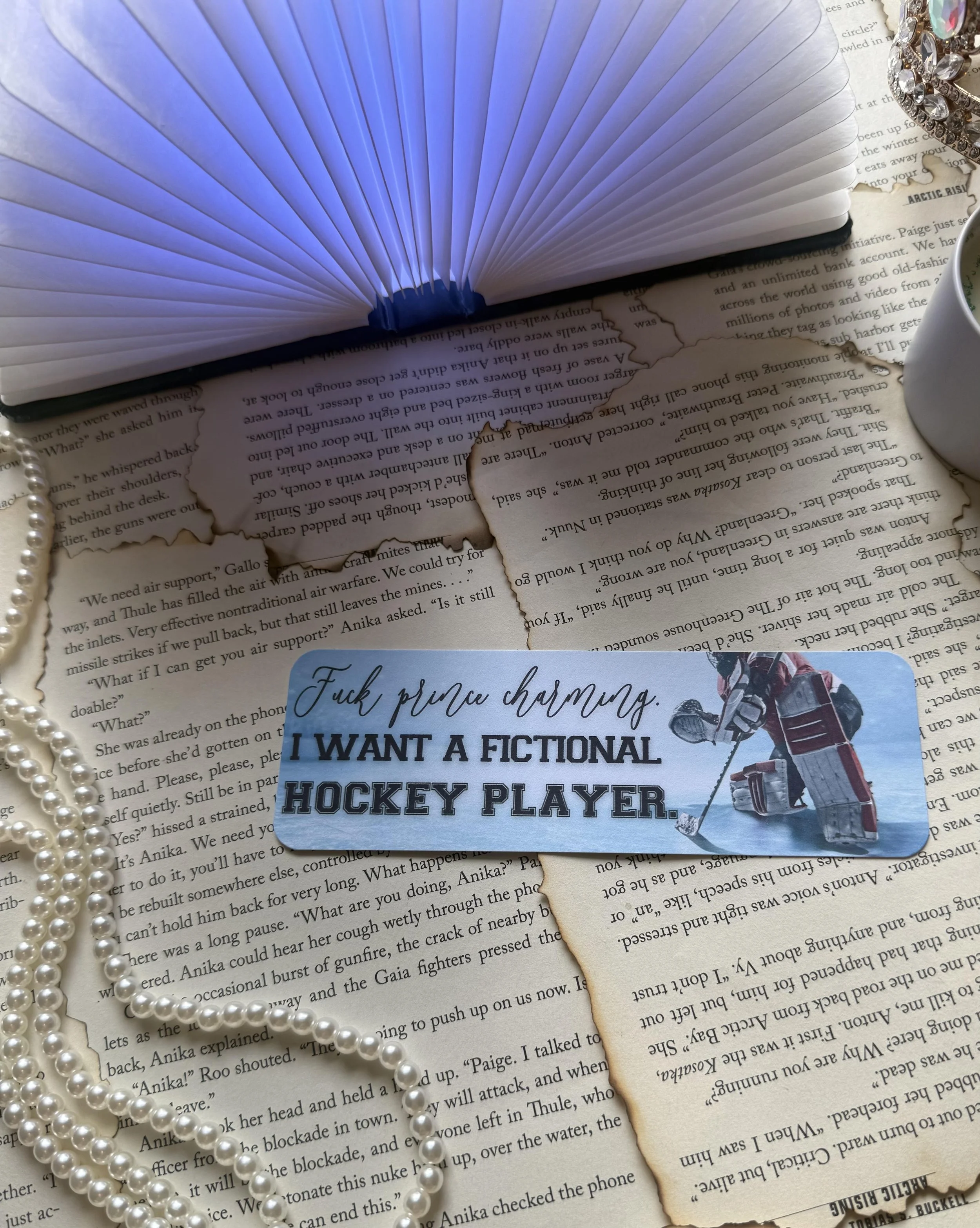 Hockey Player Bookmark