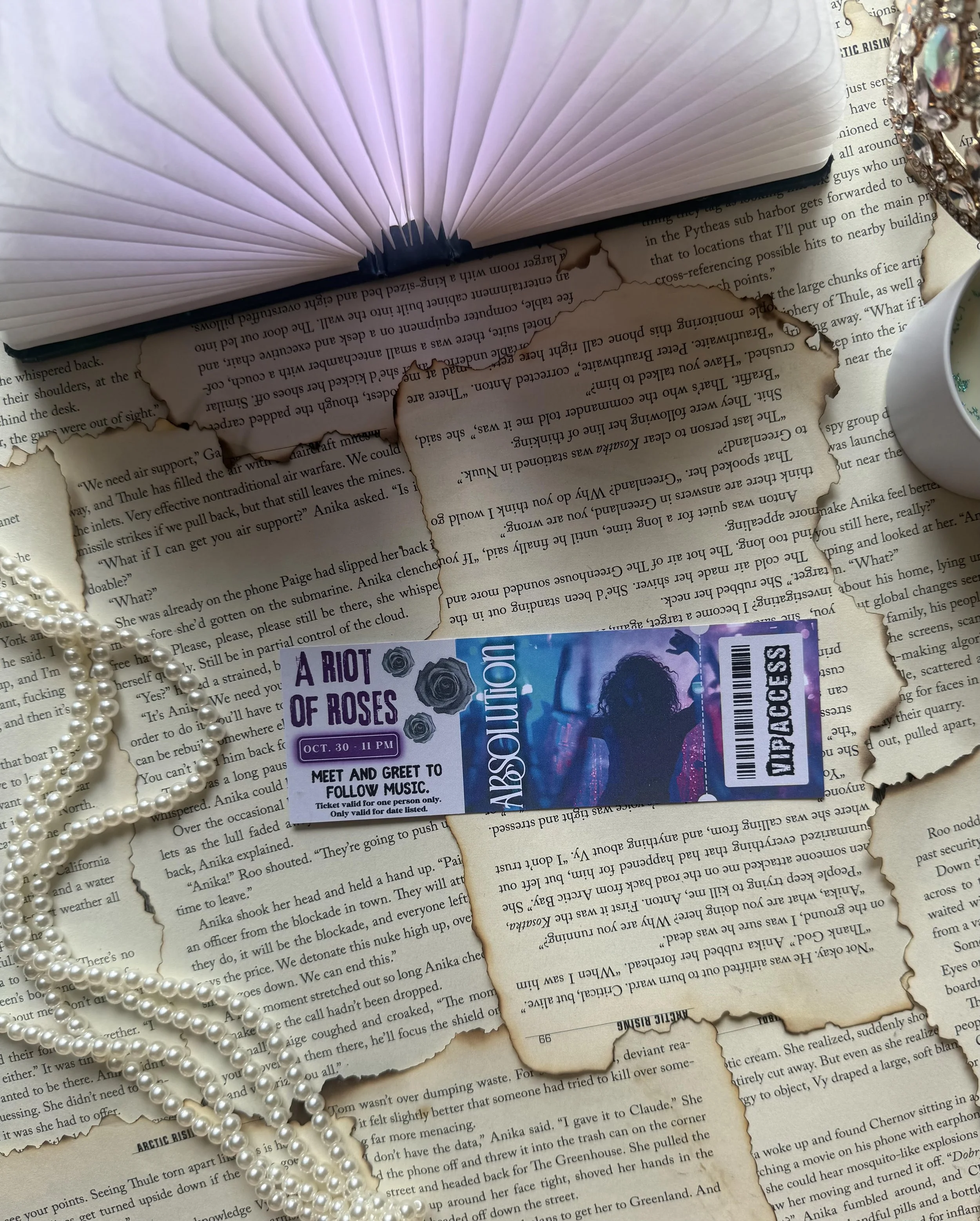 Absolution Fake Ticket Bookmark - A.L. Jackson
