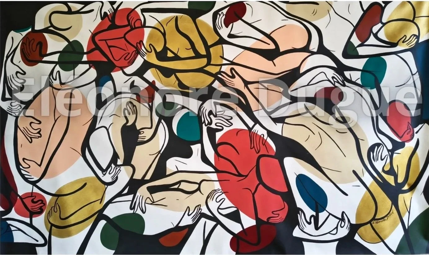 Acrylique sur toile libre non montée sur châssis - 130 × 220 cm
