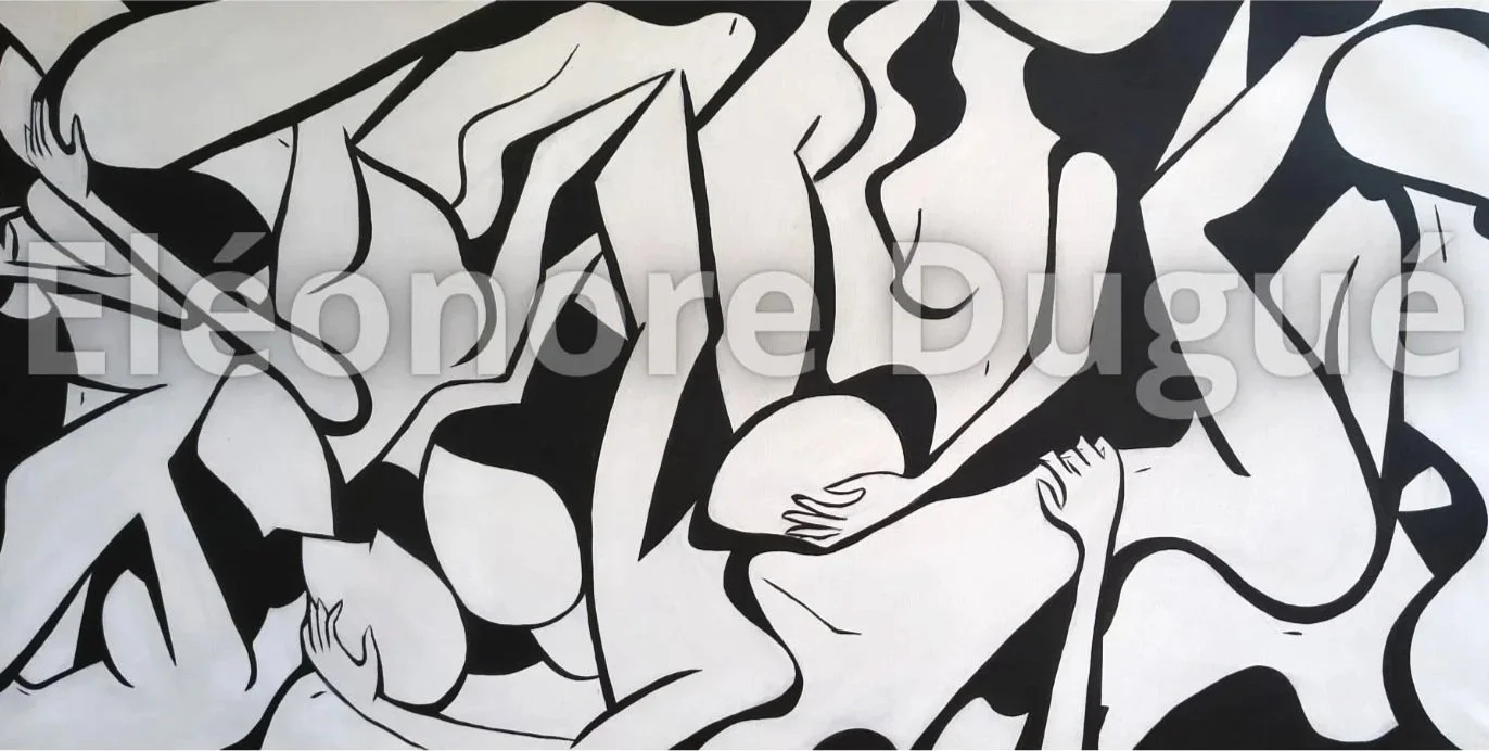 Acrylique sur toile de lin montée sur châssis - 100 × 200 cm