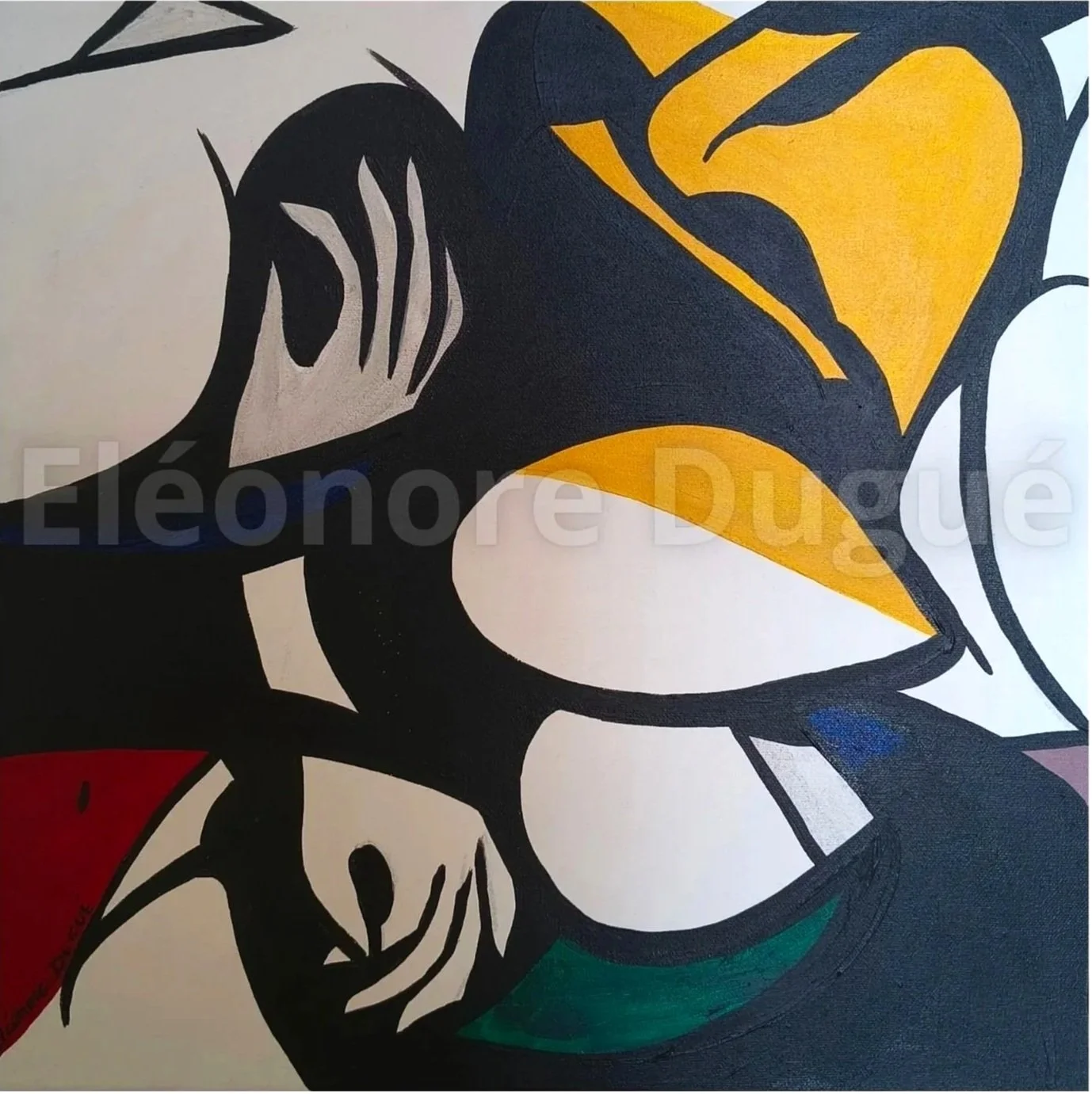 Acrylique sur toile montée sur châssis - 40 × 40 cm