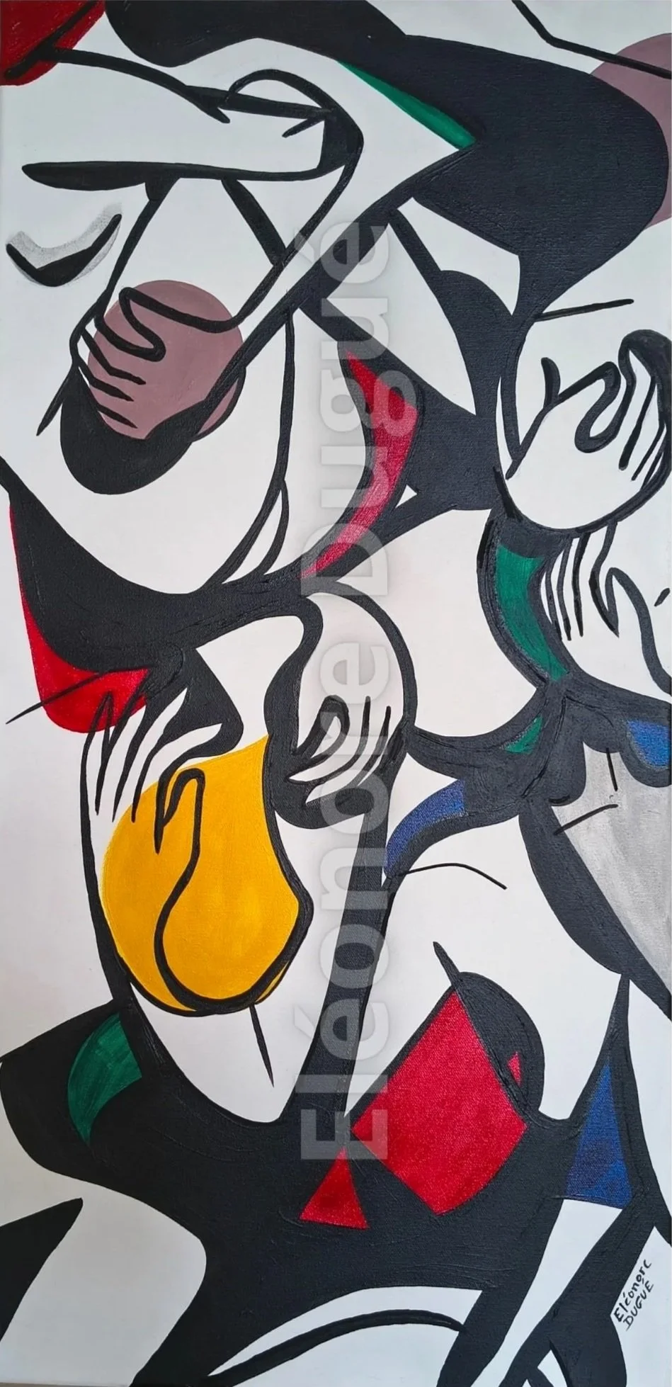Acrylique sur toile montée sur châssis - 80 × 40 cm