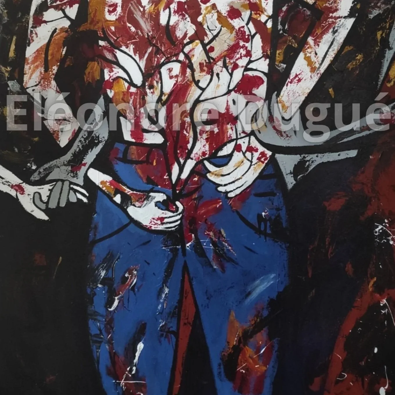 Acrylique sur toile montée sur châssis - 60 × 60 cm