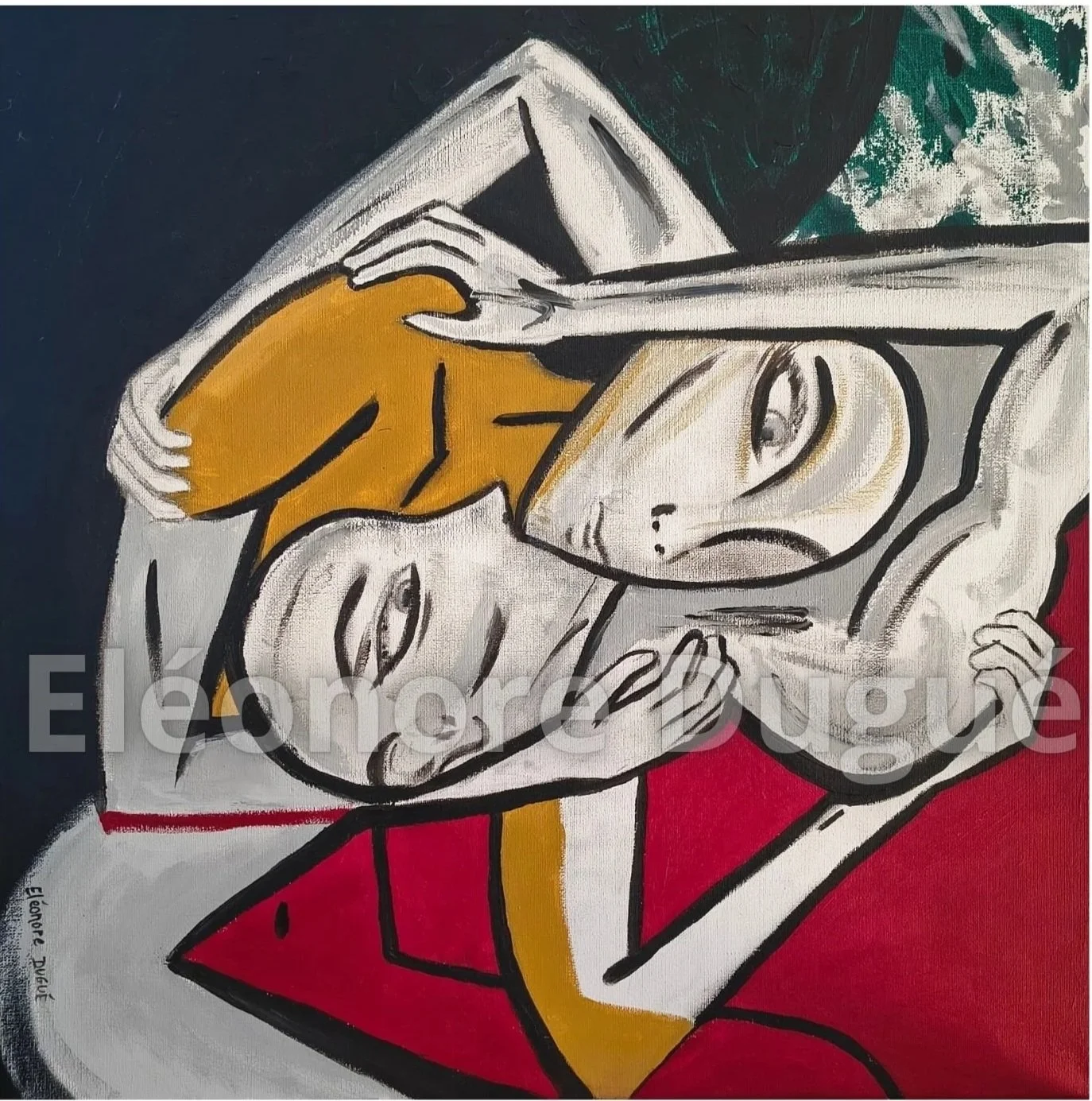 Acrylique sur toile montée sur châssis - 60 × 60 cm