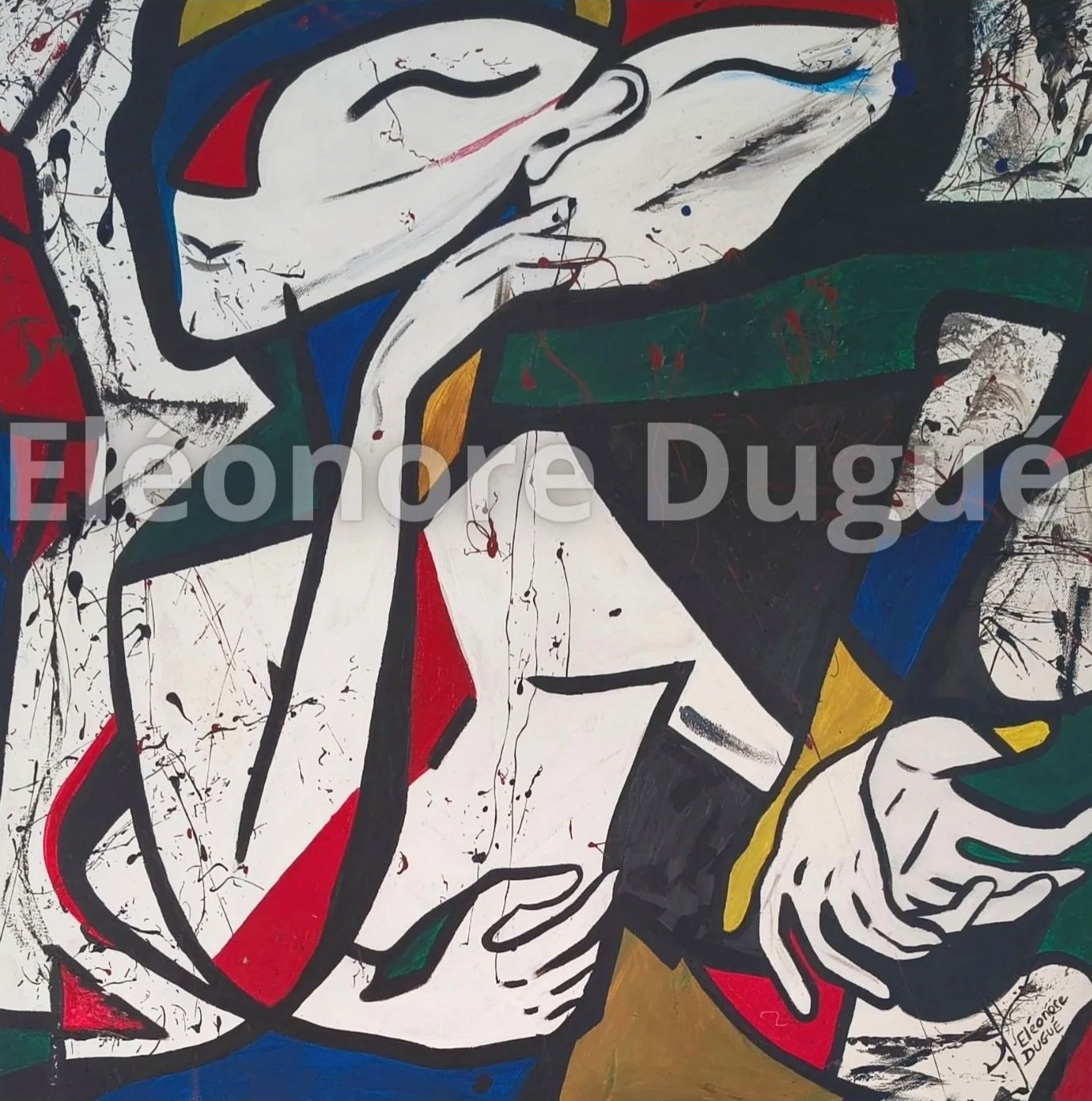 Acrylique sur toile montée sur châssis - 60 × 60 cm