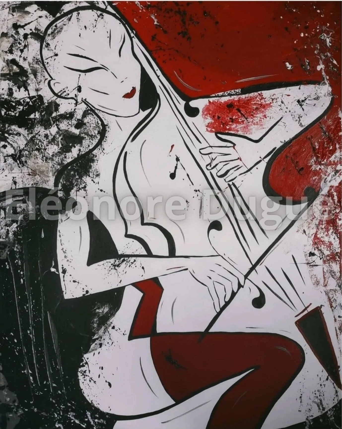 Acrylique sur toile montée sur châssis - 100 × 80 cm
