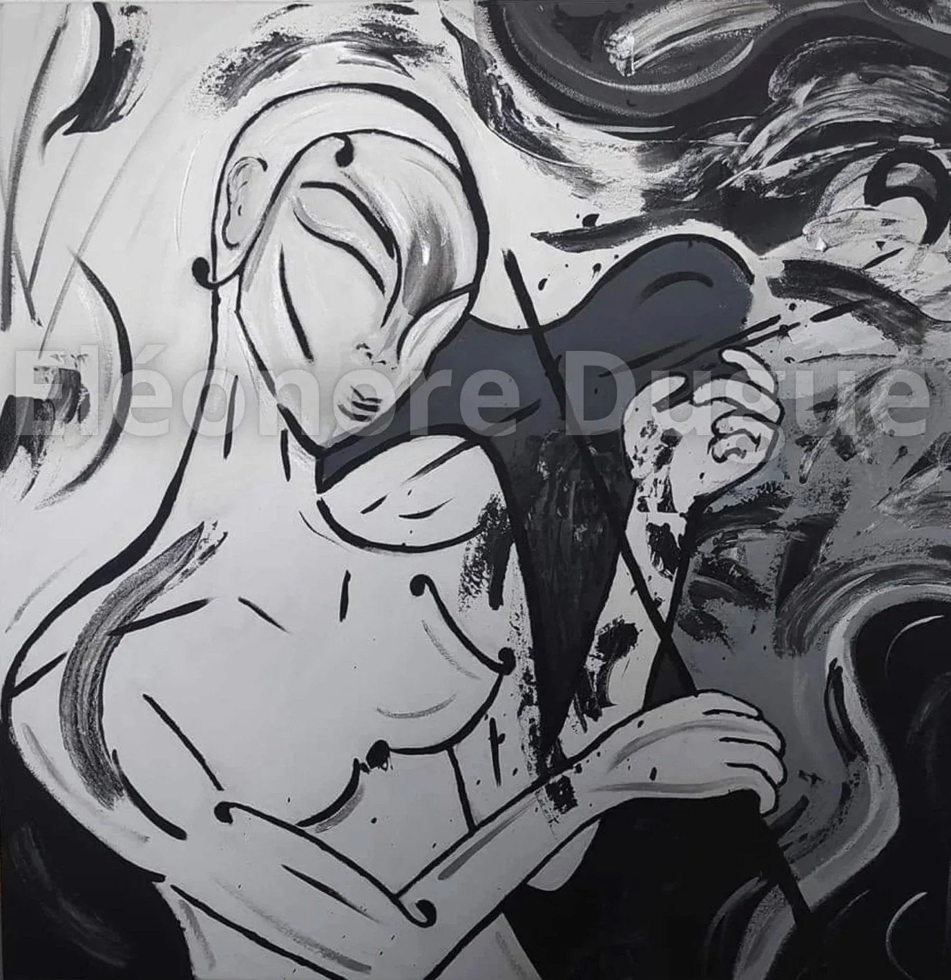 Acrylique sur toile montée sur châssis - 70 × 70 cm