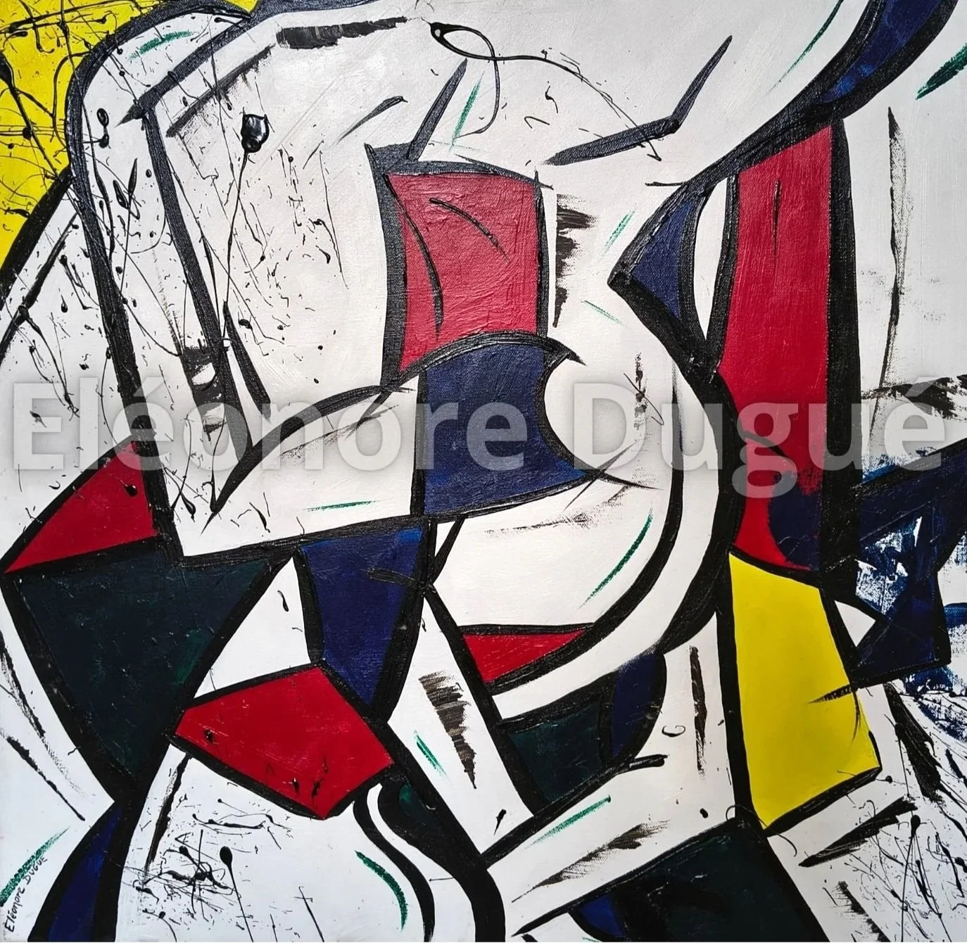 Acrylique sur toile montée sur châssis - 60 × 60 cm