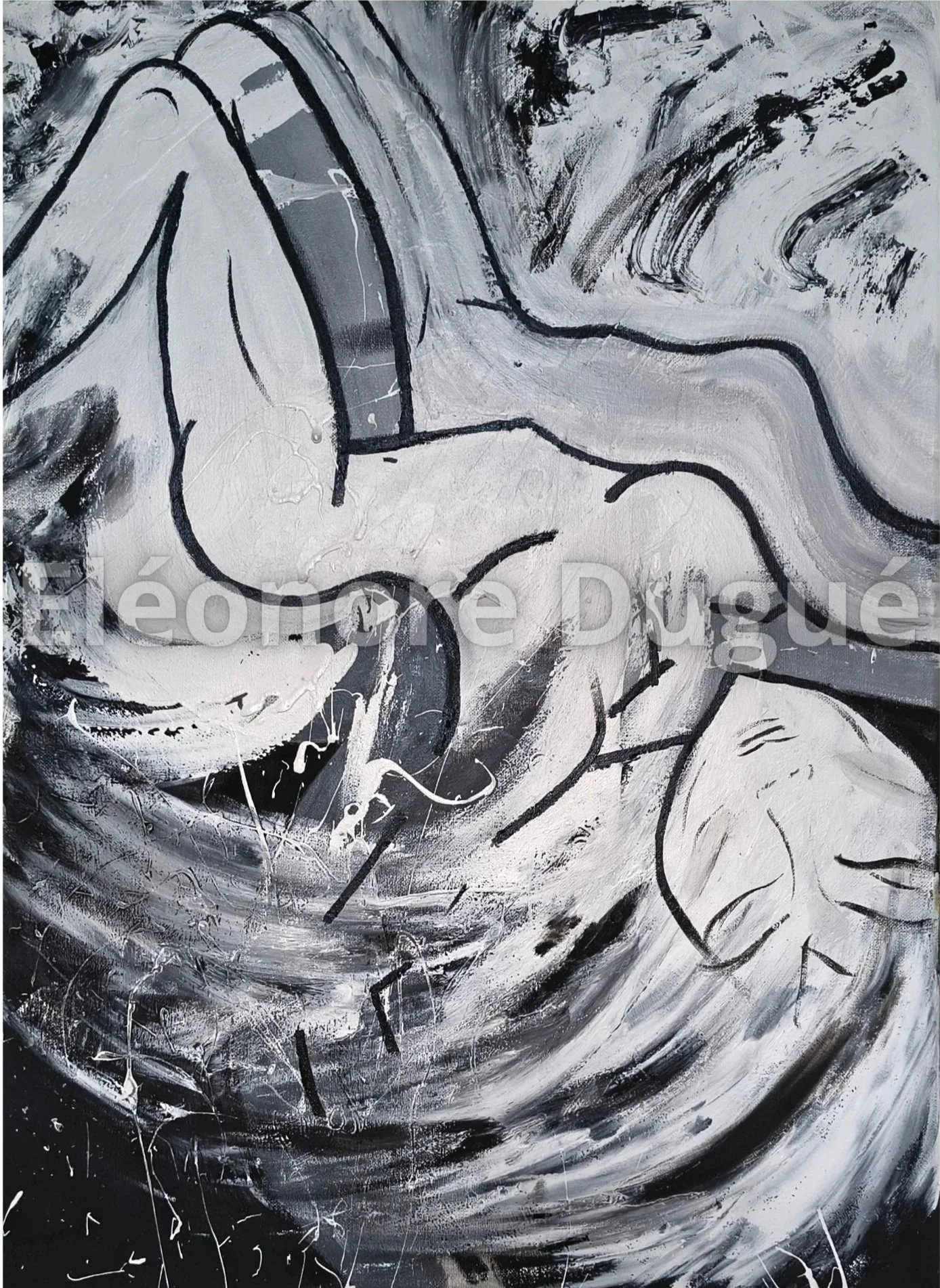 Acrylique sur toile montée sur châssis - 70 × 50 cm