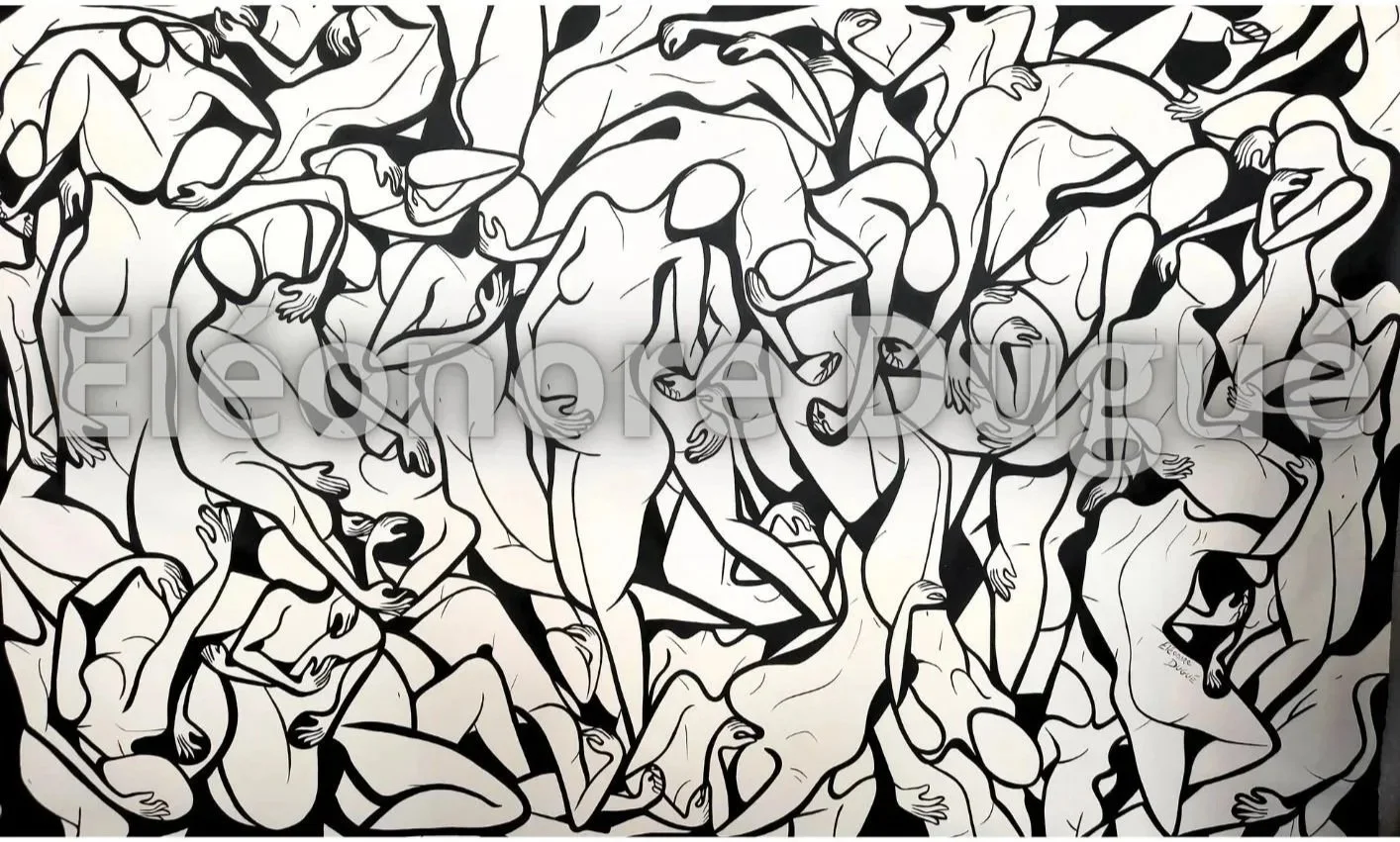 Acrylique sur toile libre non montée sur châssis - 8 mètres carrés
