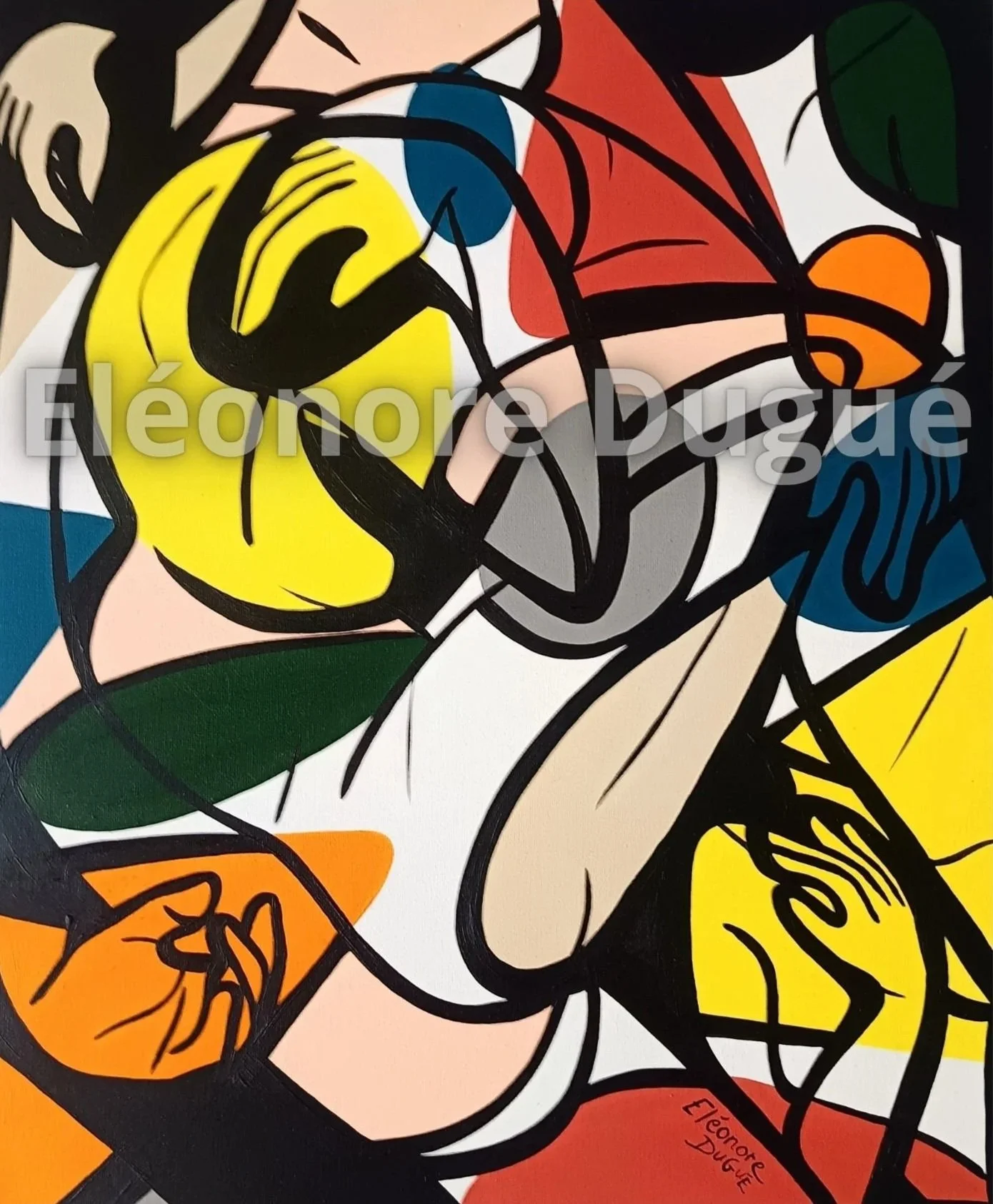 Acrylique sur toile montée sur châssis - 46 × 38 cm