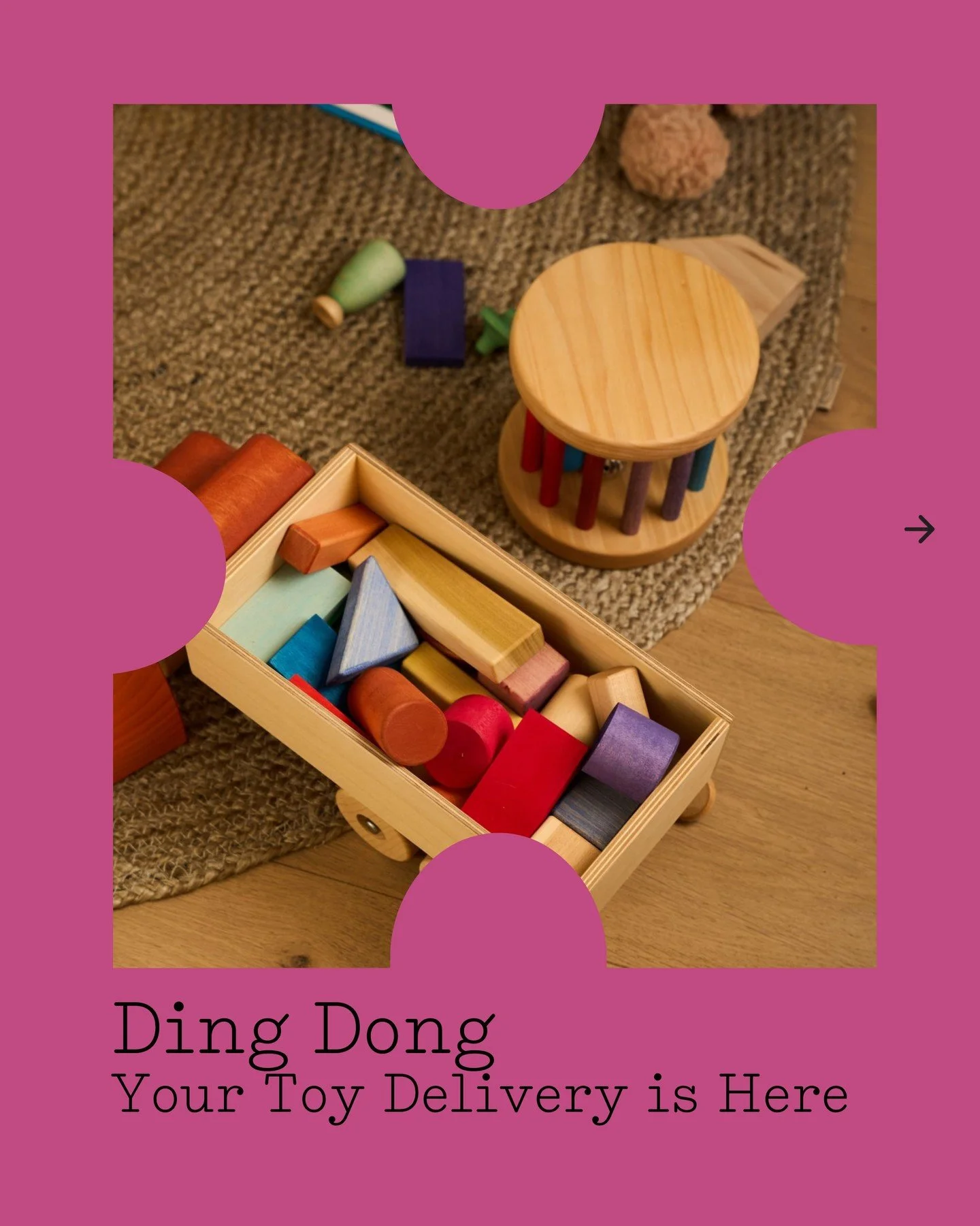 Ding dong: your toy delivery is here 🚪✨
Welcome to LudoLudo, Montreal&rsquo;s toy library for curious little hands.
Choose your plan and let four beautiful toys travel to your door; ready to play, ready to share. Start your first rotation today.

--