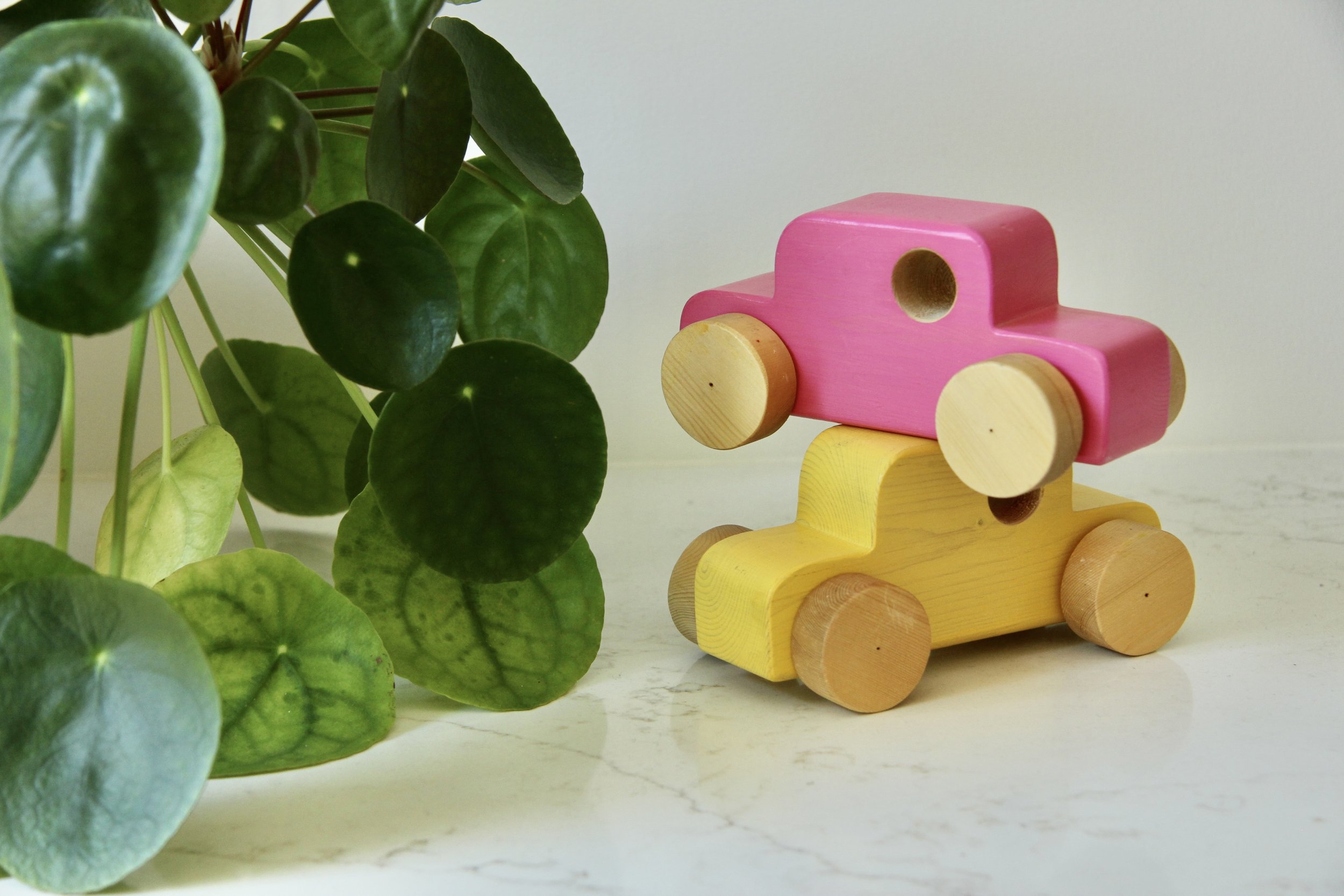 2 Wooden Cars