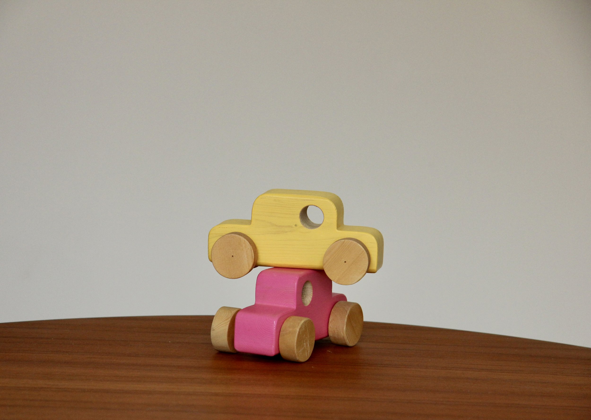 2 Wooden Cars