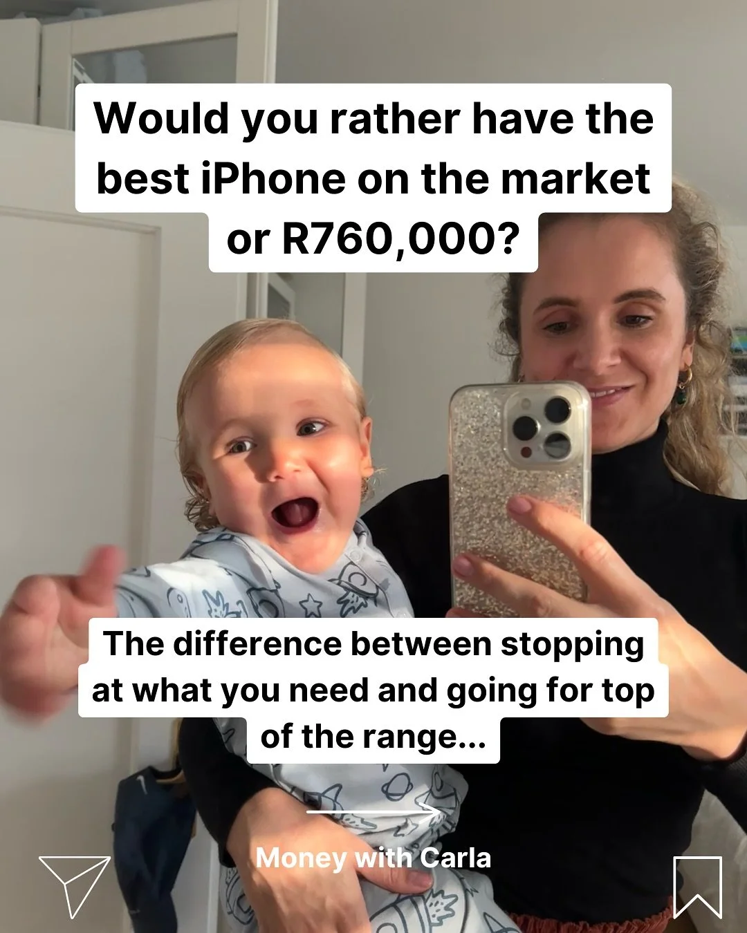 A new iPhone in a few years&rsquo; time will be an old iPhone in a drawer.
If you don&rsquo;t need the best iPhone on the market (which does?), maybe take a more basic one and put your money to work elsewhere.

Disclaimer: Content produced by Money w