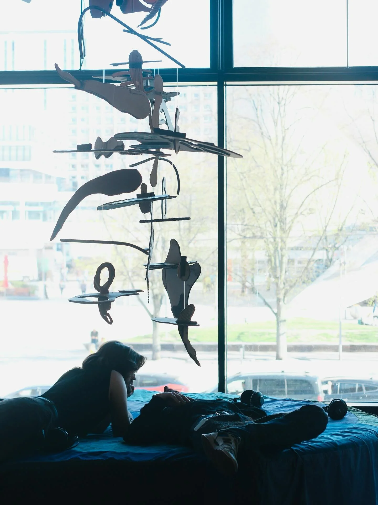 Put to rest
on a fabric of ancestry
a tapestry
with you anointed

From: Seedling Library by Bodi Babatola (@bodipoetry )

Exhibition view of the installation &bdquo;Defining Survival&ldquo; at @ngbk_berlin