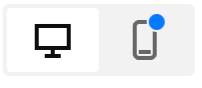 Computer monitor and smartphone with notification badge