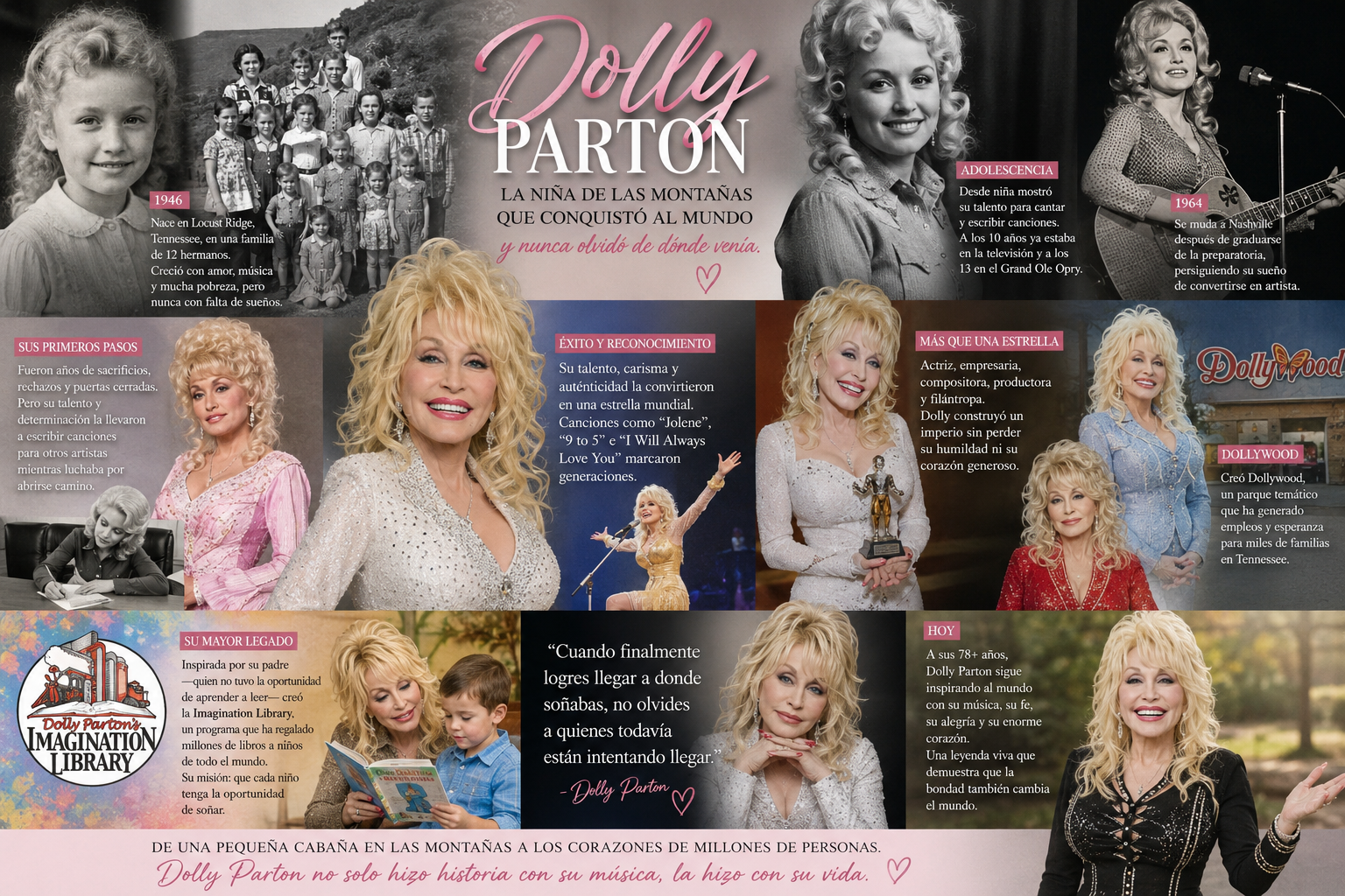 DOLLY PARTON: LA NIÑA DE LAS MONTAÑAS QUE CONQUISTÓ AL MUNDO SIN OLVIDAR DE DÓNDE VENÍA