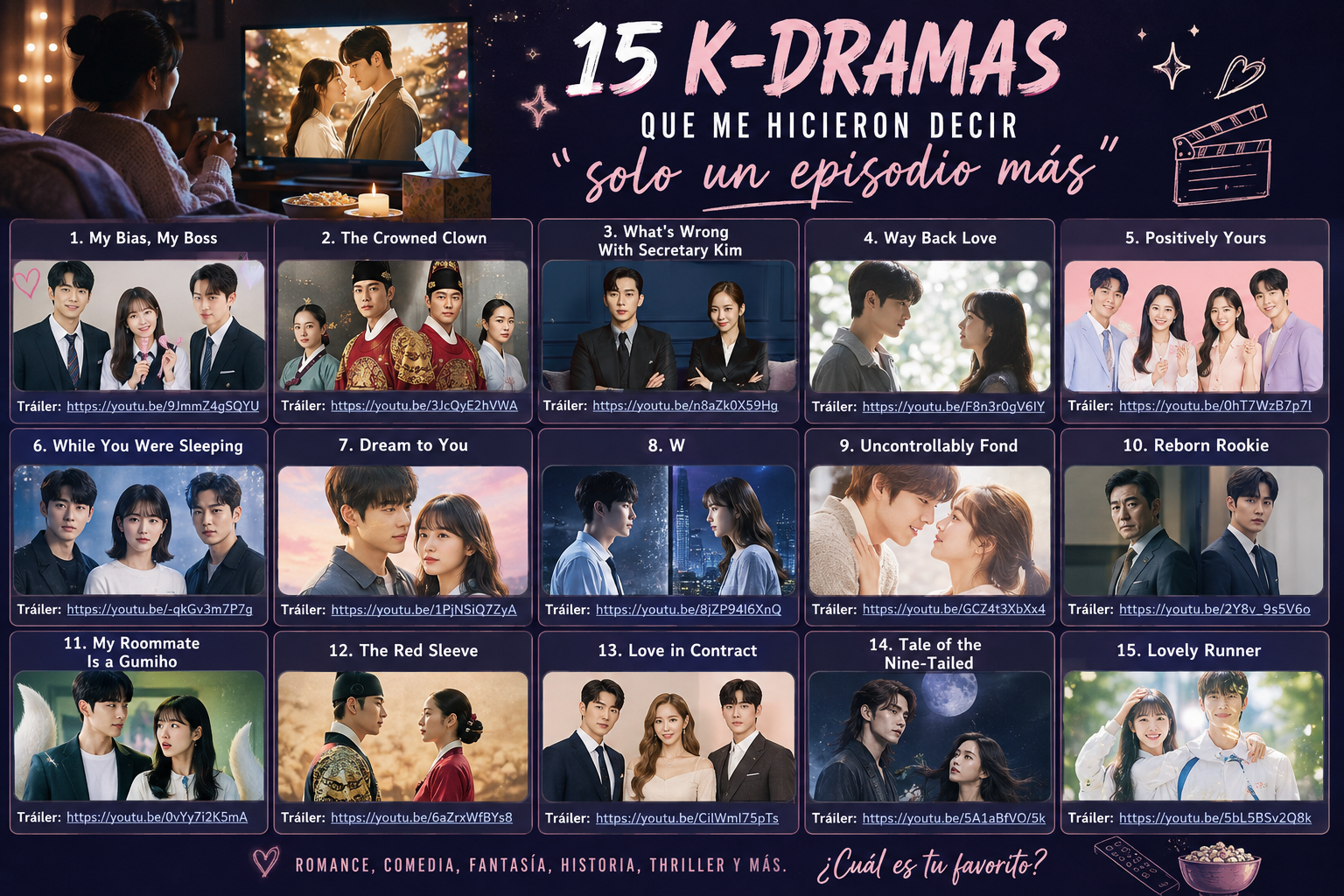 De risas a lágrimas: 15 K-dramas que me hicieron decir “solo un episodio más