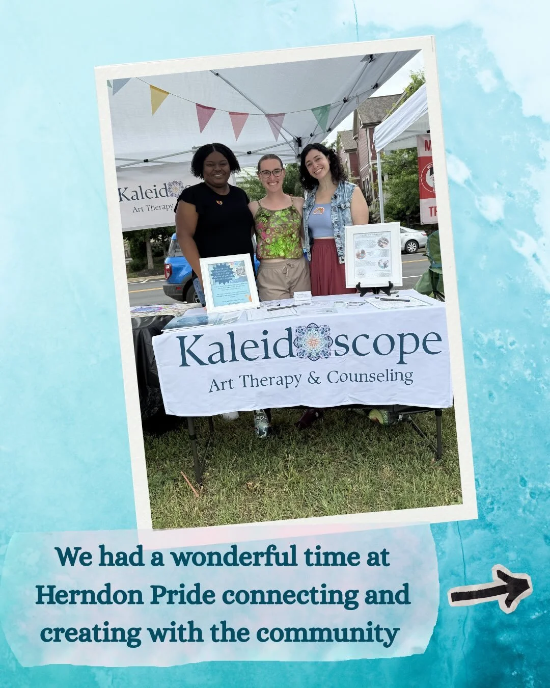 We had a wonderful time at Herndon Pride this weekend! It was great to connect with so many of you in our community. Thank you all for coming, creating art, and sharing your pride with us &mdash; and letting us share your pride with this community!

