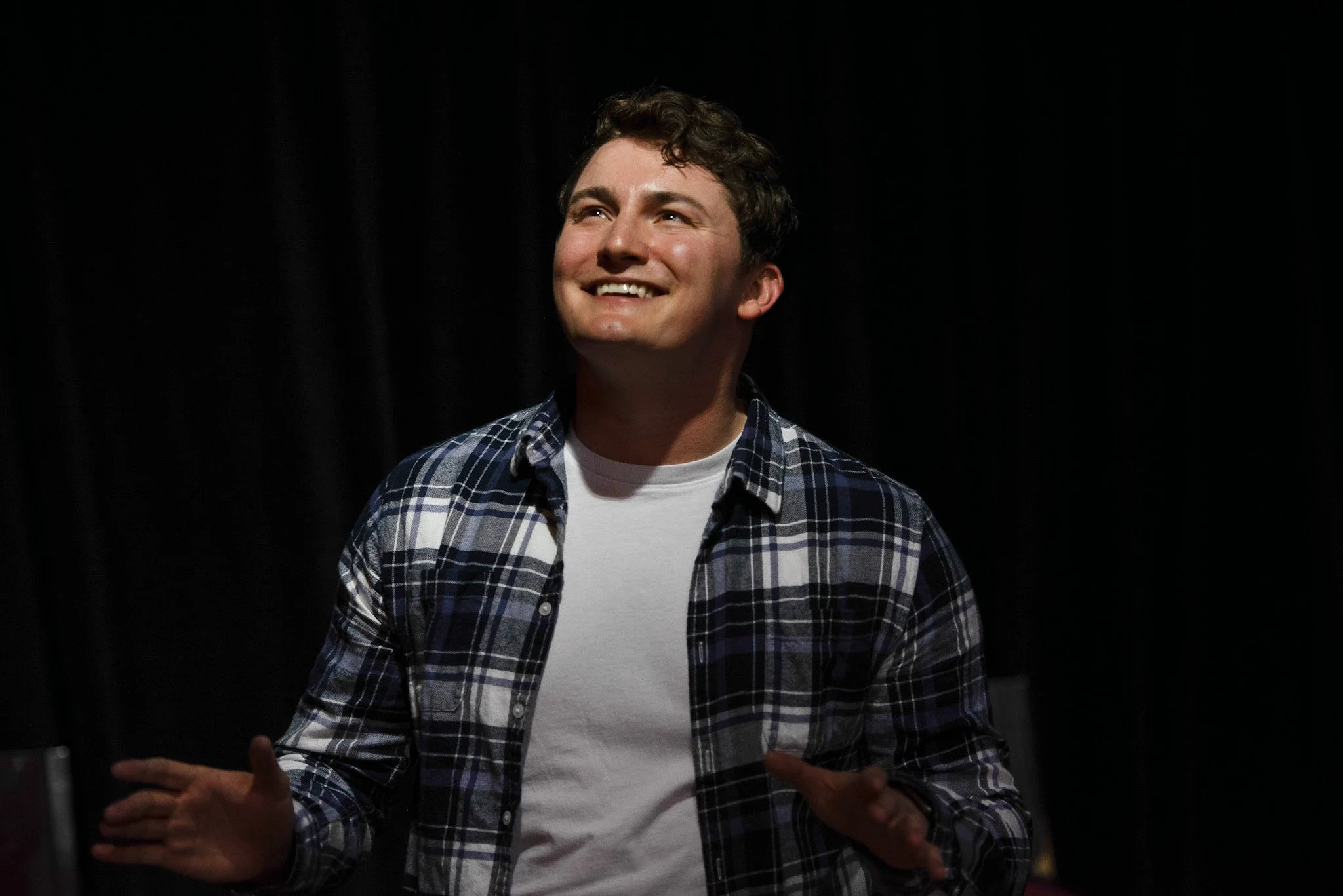 A performance photo from "Ordinary Days" (Chameleon Theater Collective). Role: Jason.