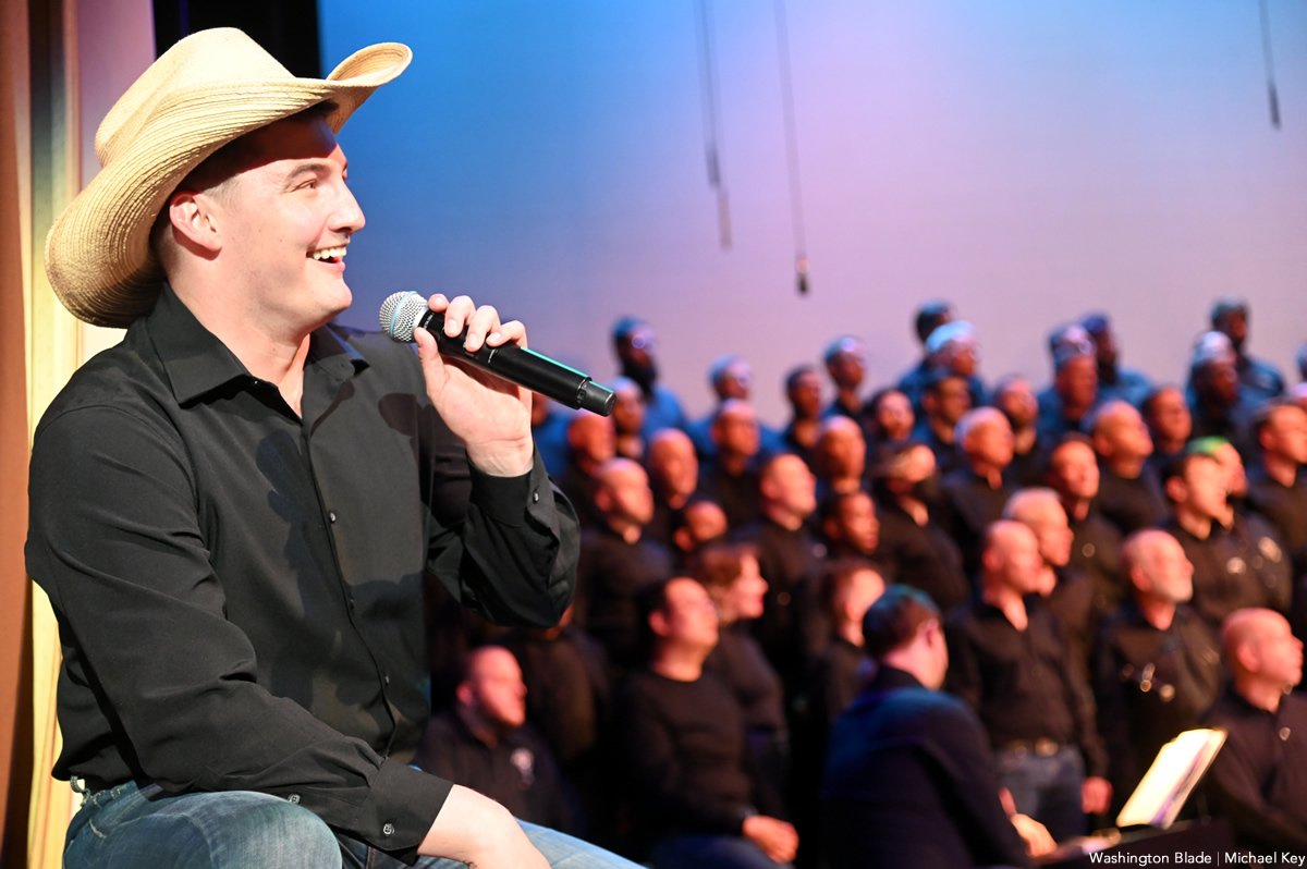 A performance photo from GMCW's 2023 show, "Dolly." Song: "Islands in the Stream"