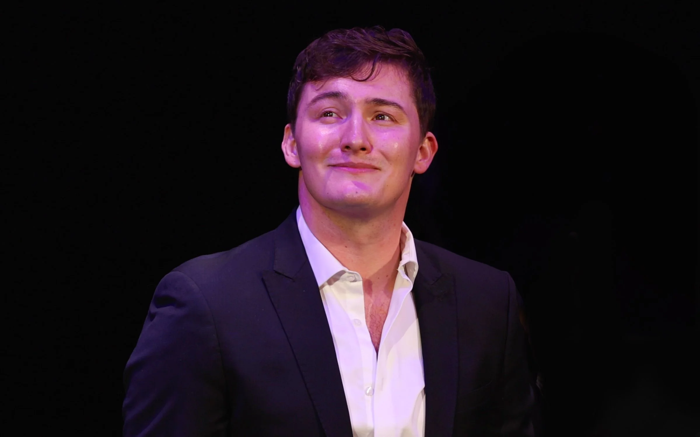 A performance photo from GMCW's Cabaret, "Passports." Song: "It All Fades Away"