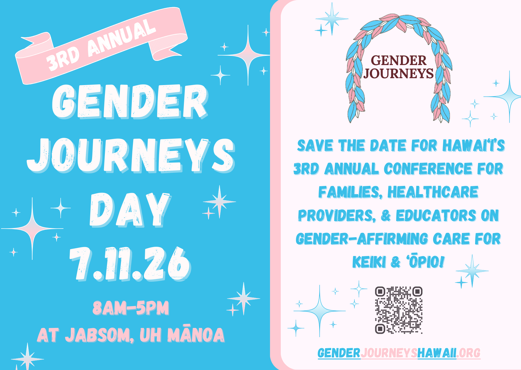 Save the Date for Gender Journeys Day 2026!