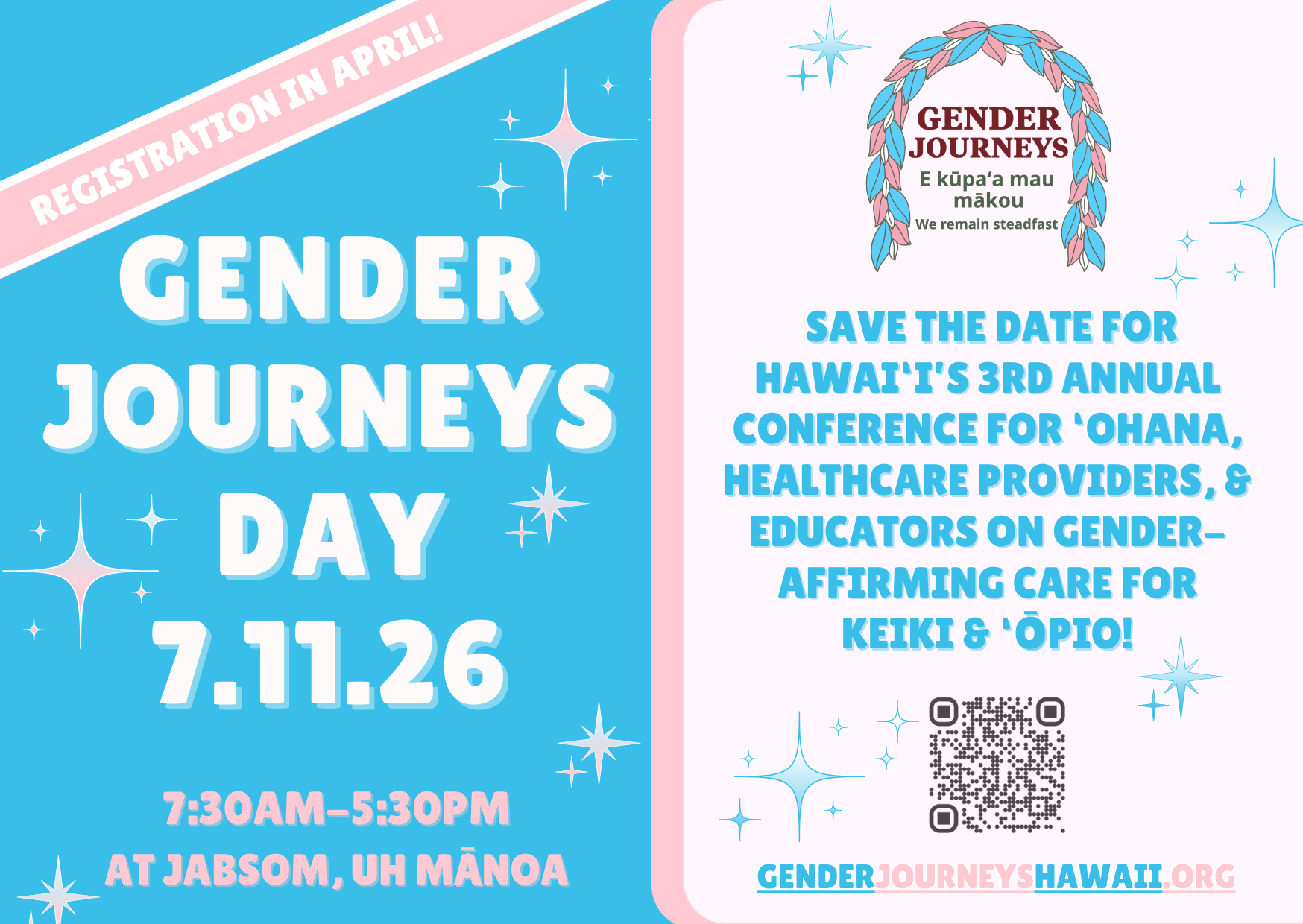 Save the Date for Gender Journeys Day 2026!