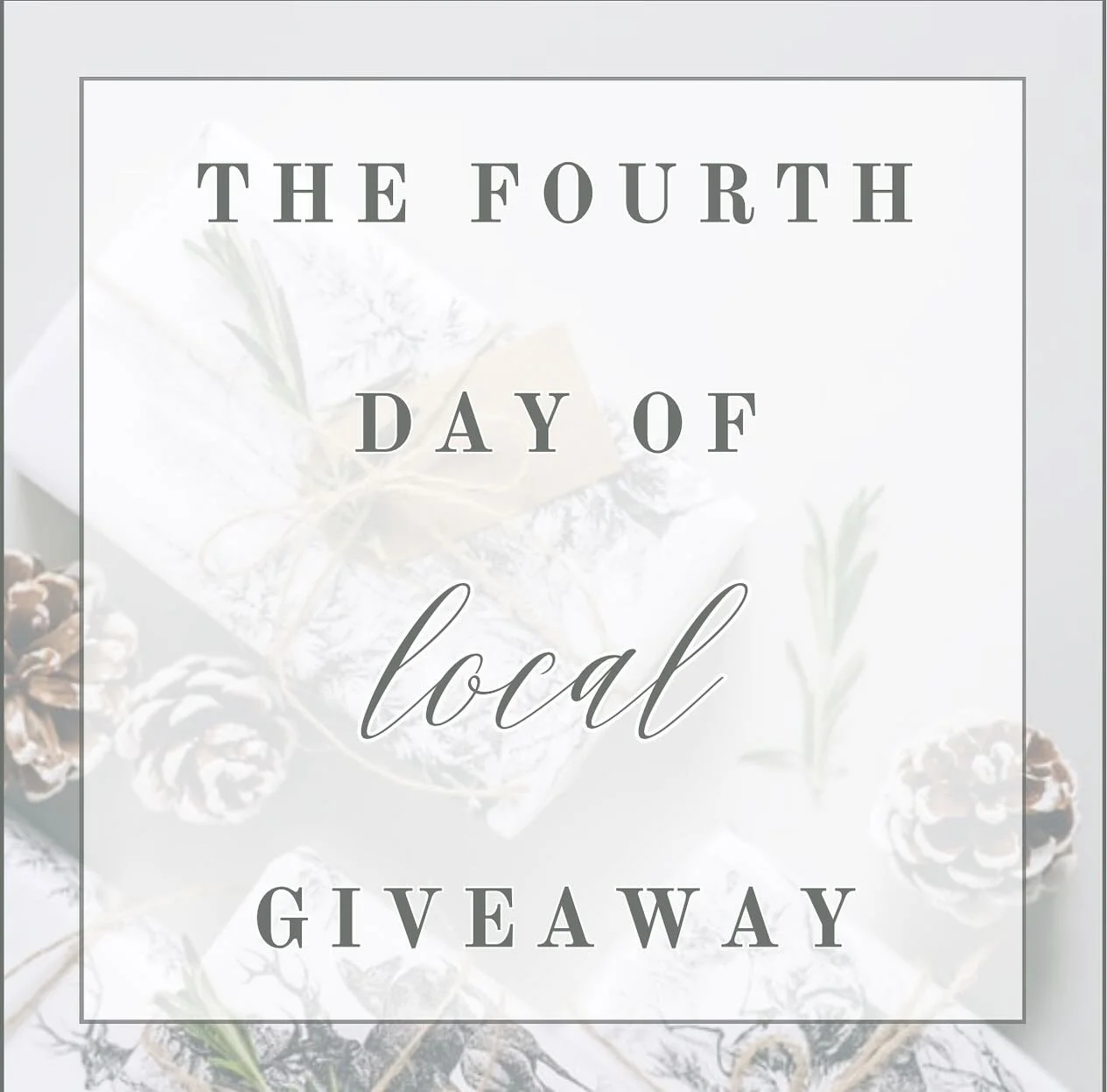On the 4th day of local giveaways my favorite local business gave to me - a chance to win $40 Venue Rental Gift Card! ❤️

How to Win:

● ♡ This Post
● Tag a Friend in the Comments
● Follow All Participating Businesses:

@dirtroadpretty
@stems_reddeer
