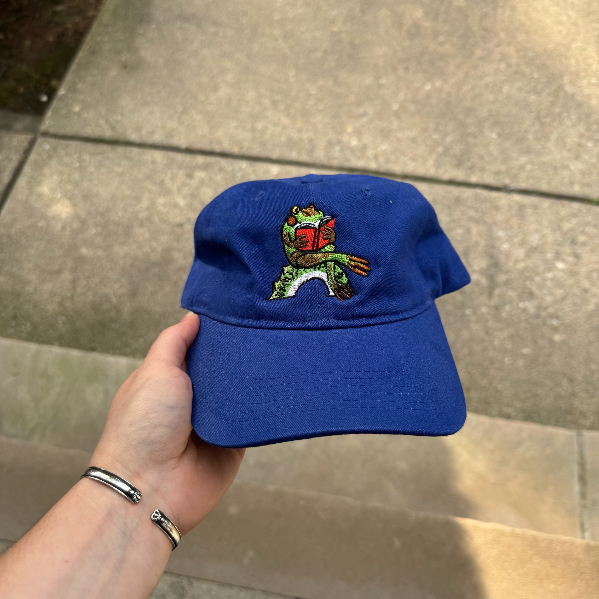 Frog Reading Cap