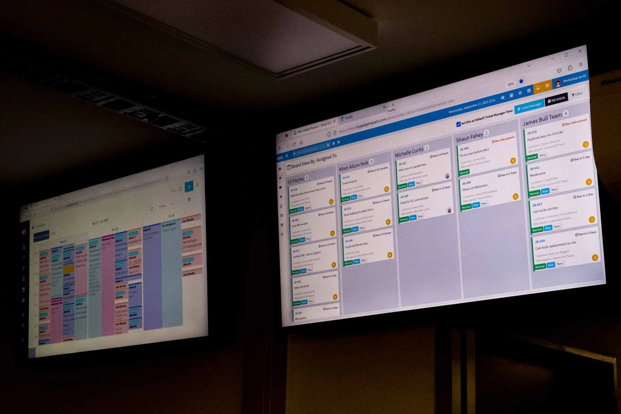 image of software screens