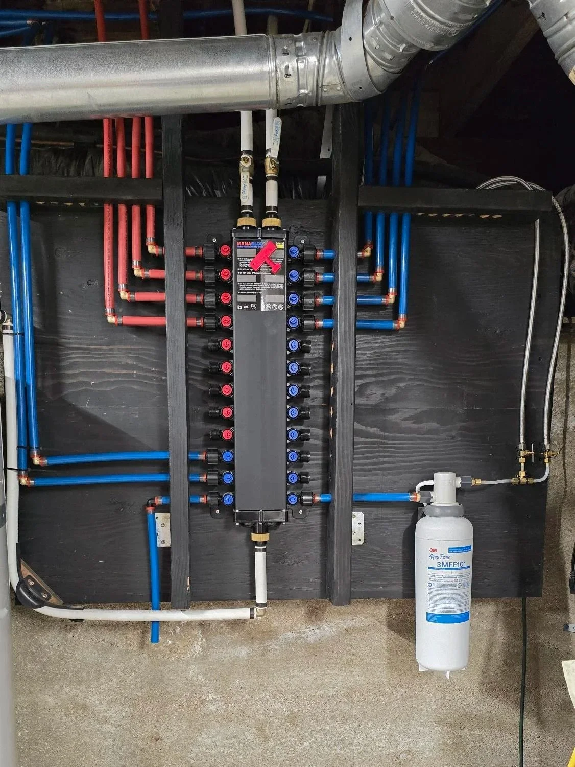 New PEX plumbing to replace galvanized pipes