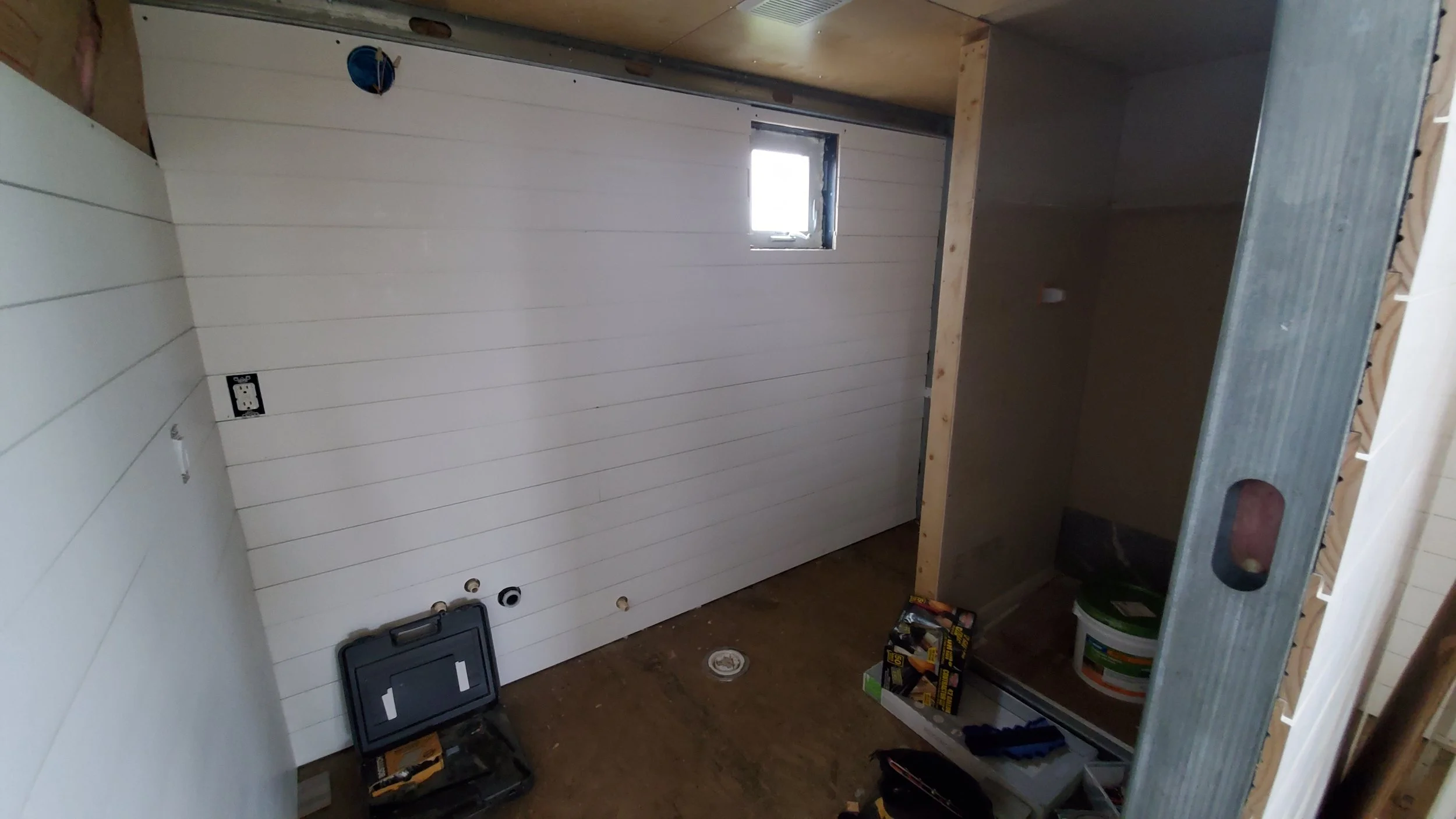 Finishing the bathroom