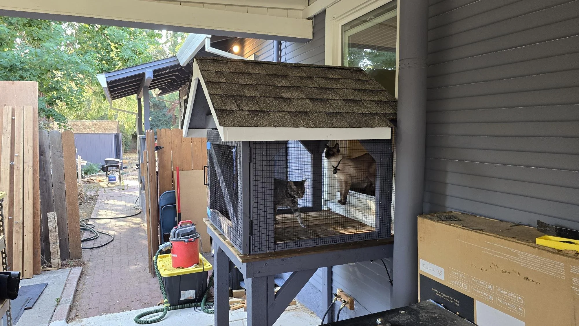 Finished Catio to match house