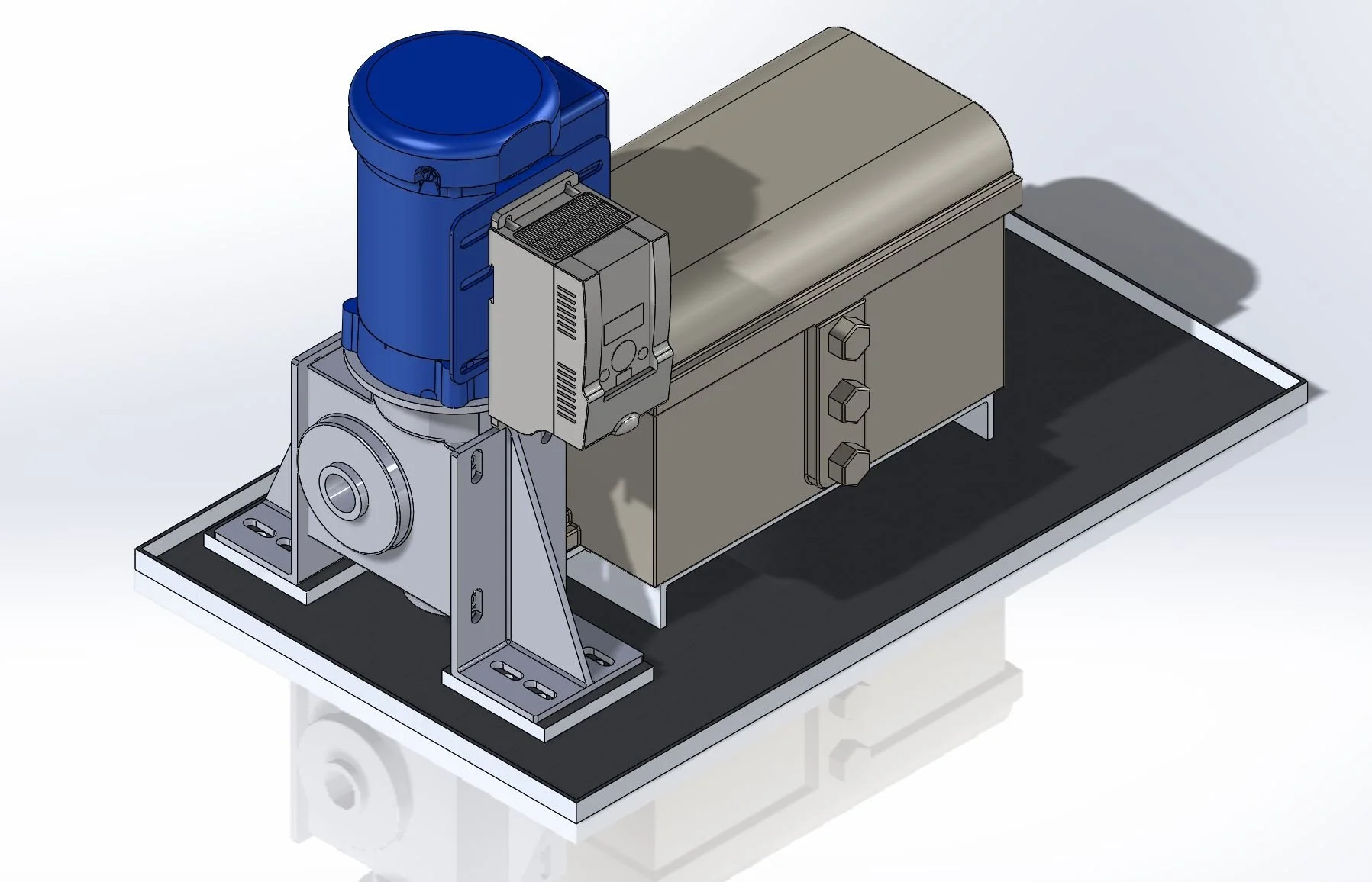 Solidworks model of test bench